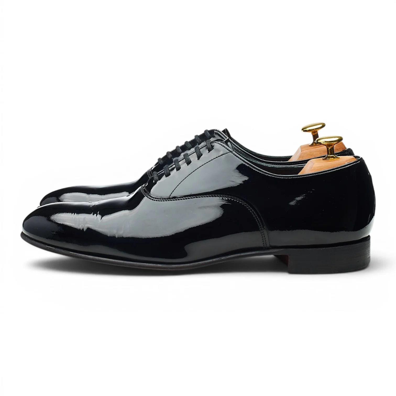 'Kelly' Black Patent Leather Oxford UK 8.5 F - Image 3