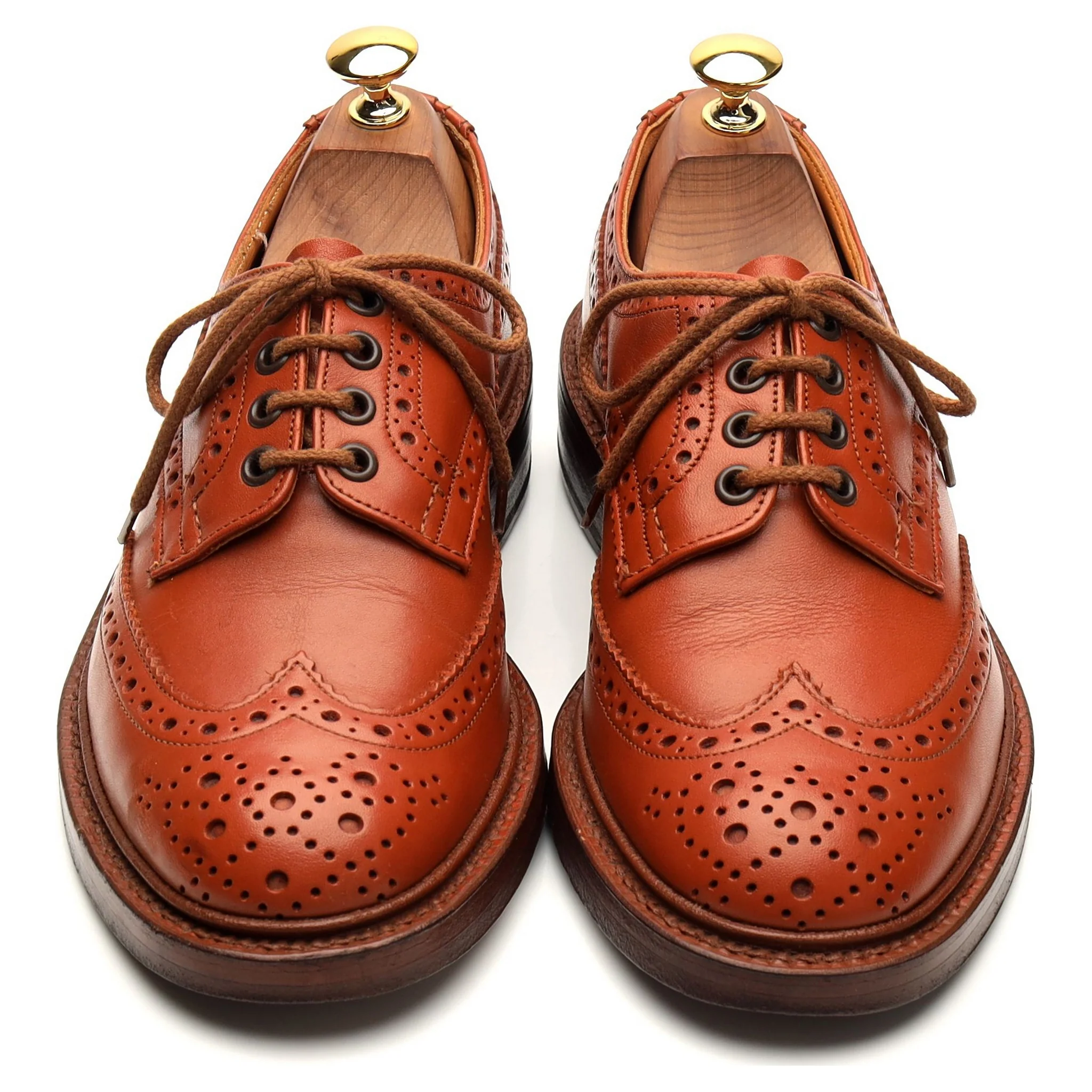'Keswick' Tan Brown Leather Derby Brogue UK 6 - Image 2