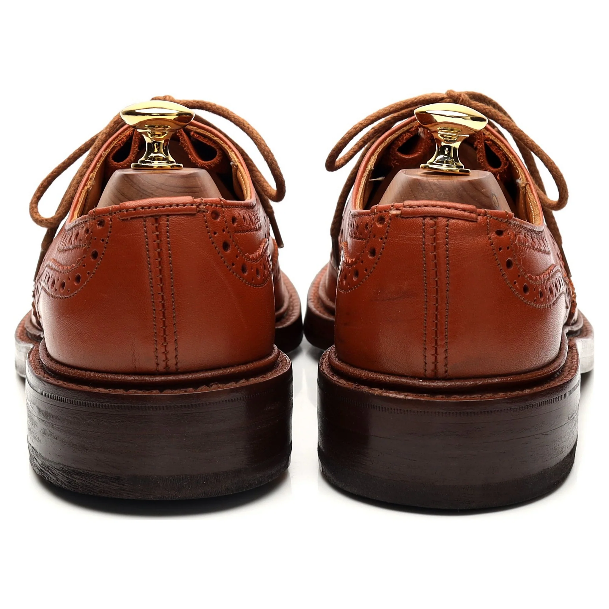 'Keswick' Tan Brown Leather Derby Brogue UK 6 - Image 4