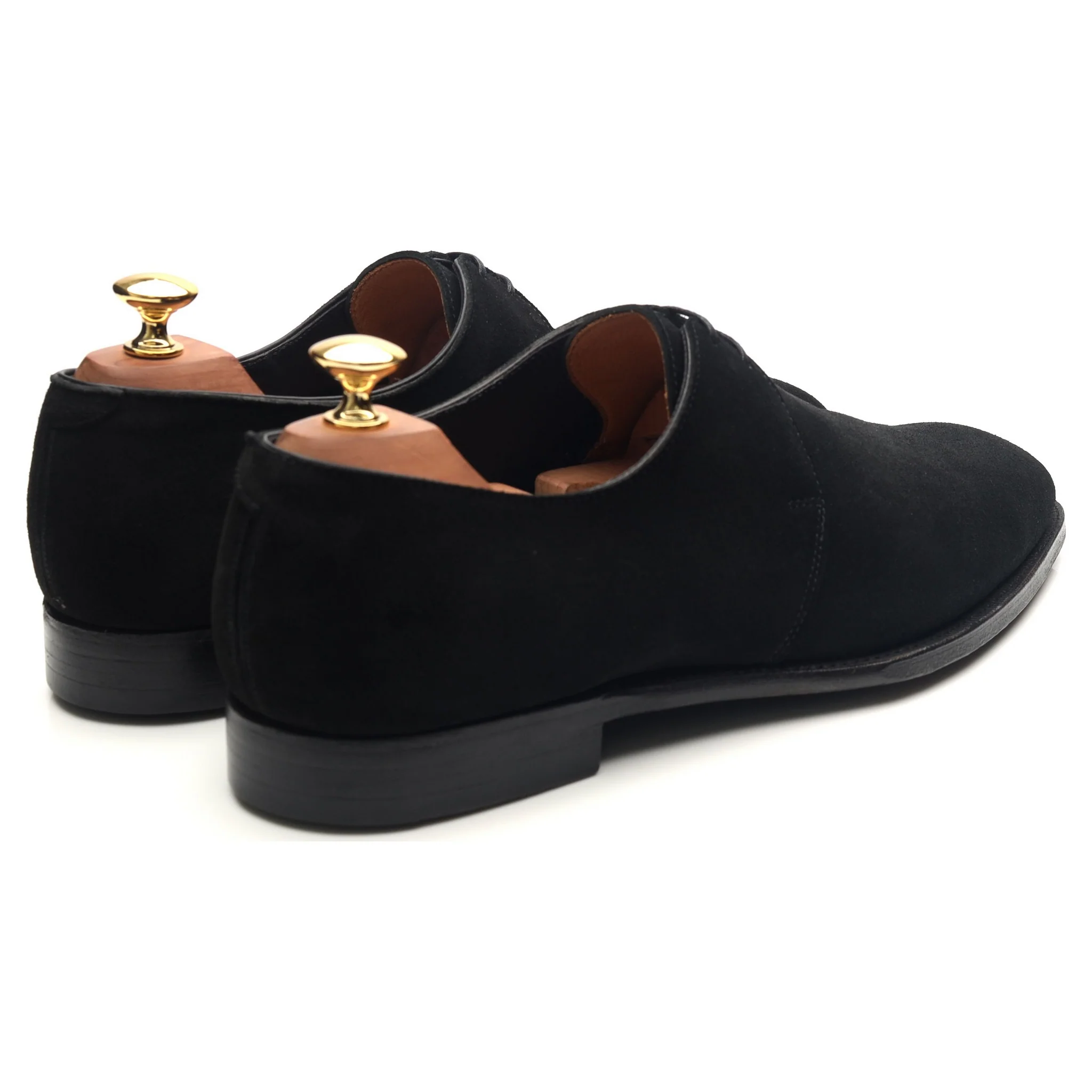 'Stanley' Black Suede Derby UK 9.5 E - Image 5