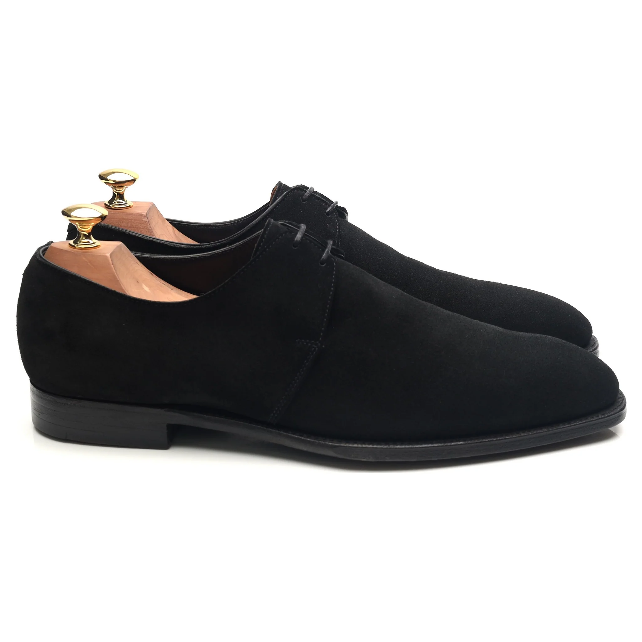 'Stanley' Black Suede Derby UK 9.5 E - Image 6