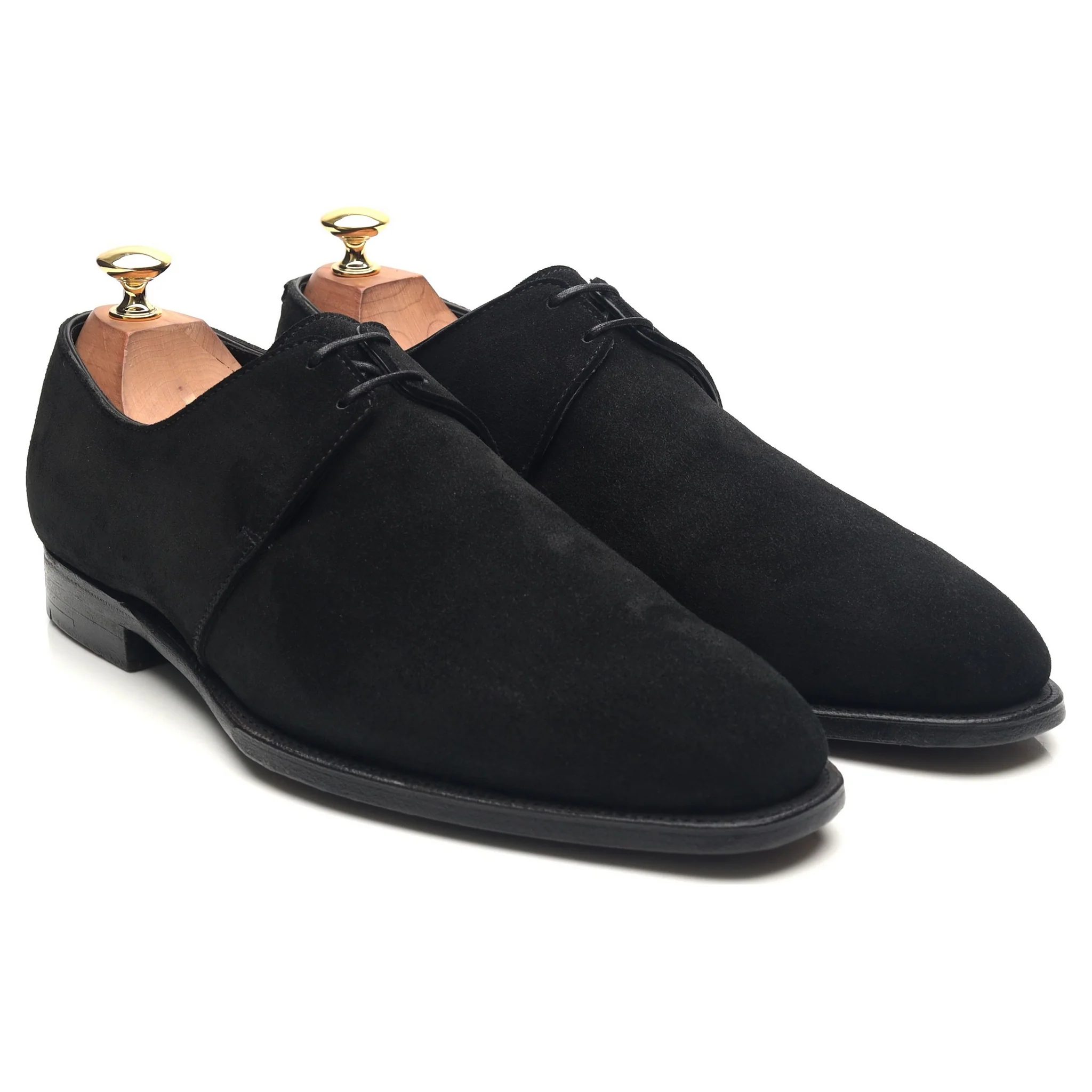 'Stanley' Black Suede Derby UK 9.5 E - Image 7