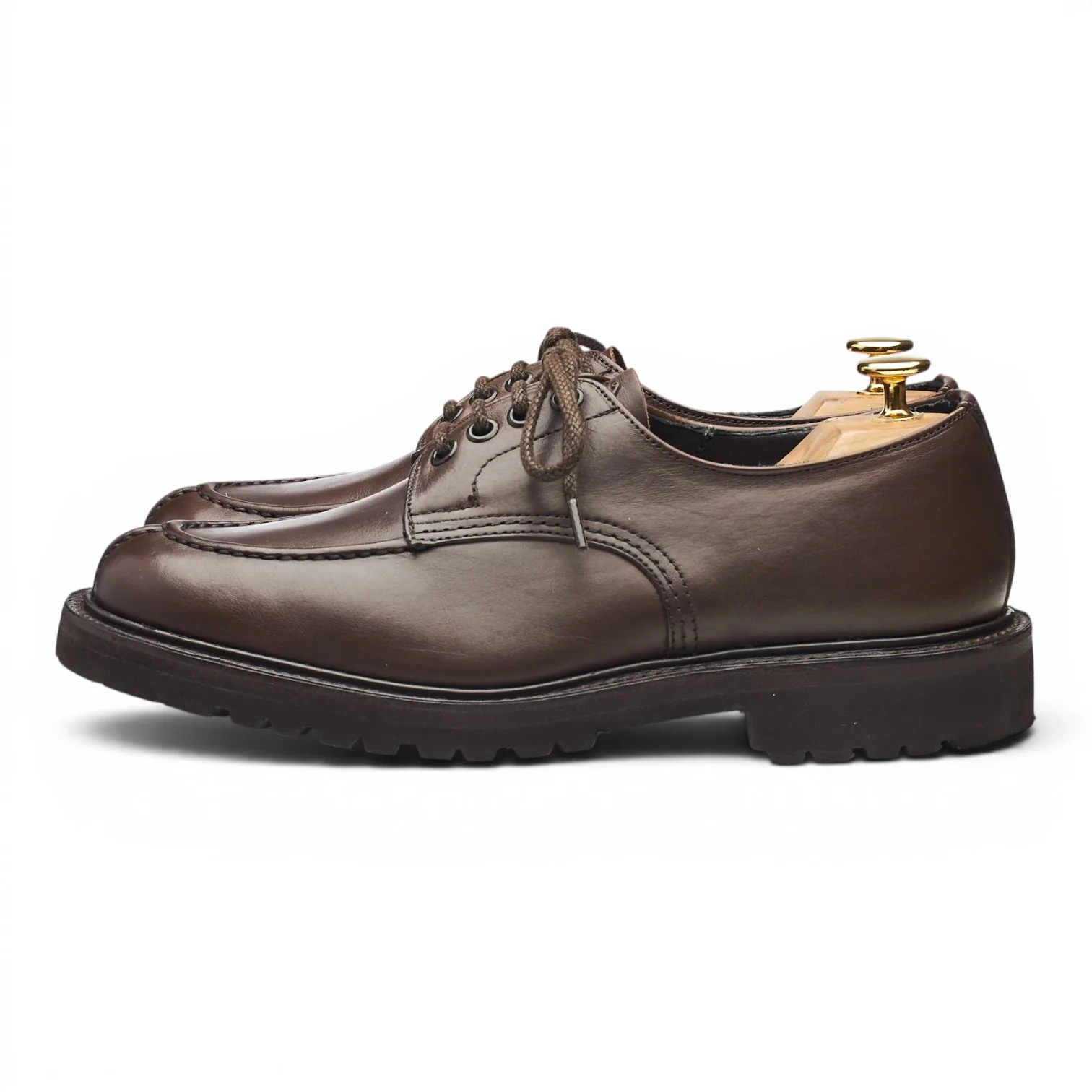 'Kilsby' Dark Brown Leather Split Toe Derby UK 6 - Image 3