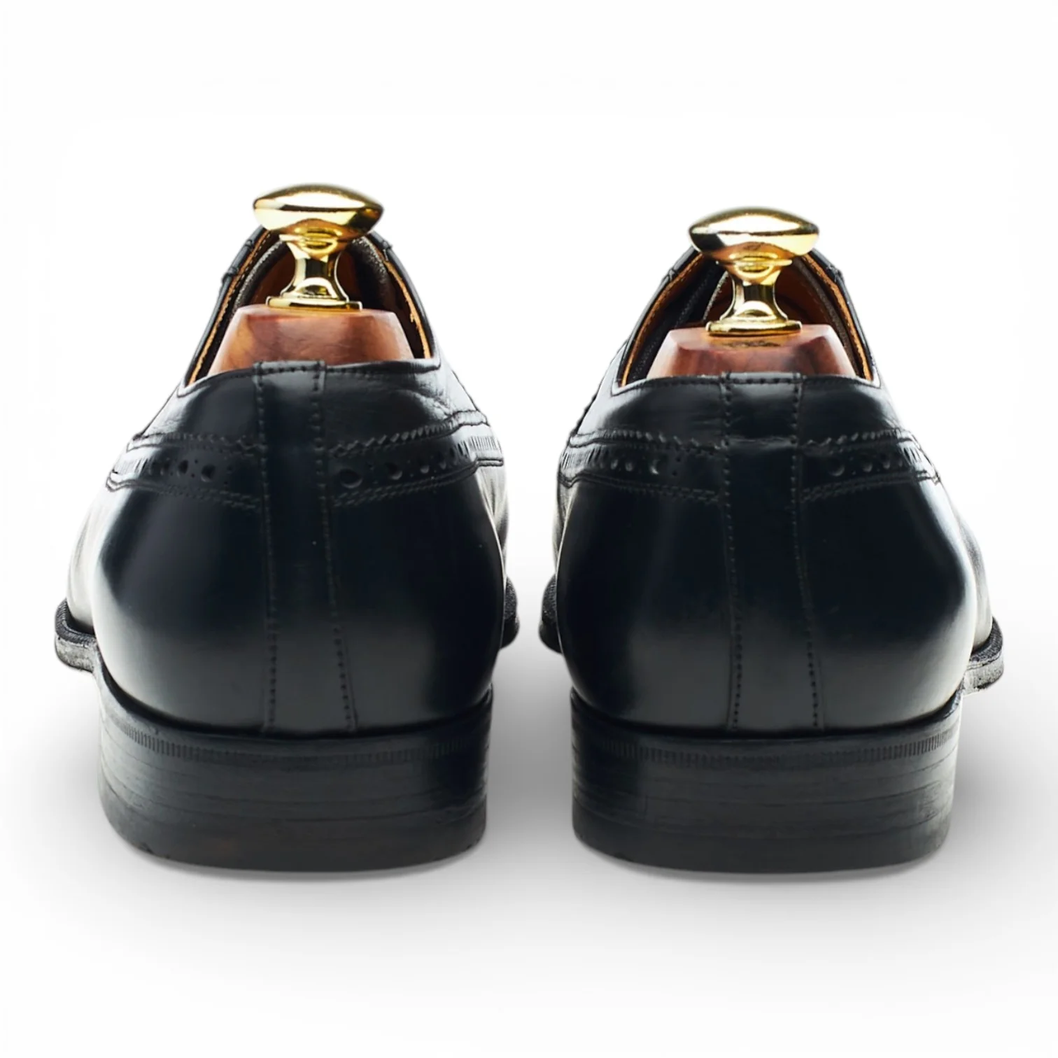'King' Black leather Oxford Brogues UK 7 F - Image 4