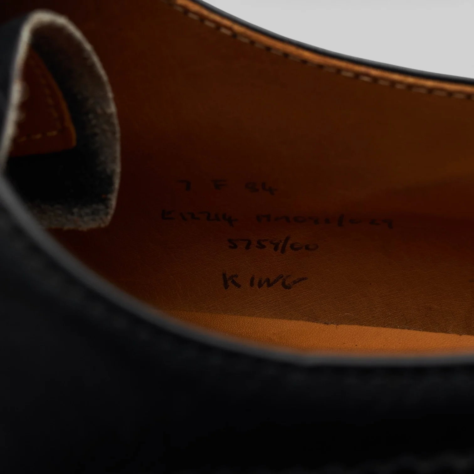 'King' Black leather Oxford Brogues UK 7 F - Image 7