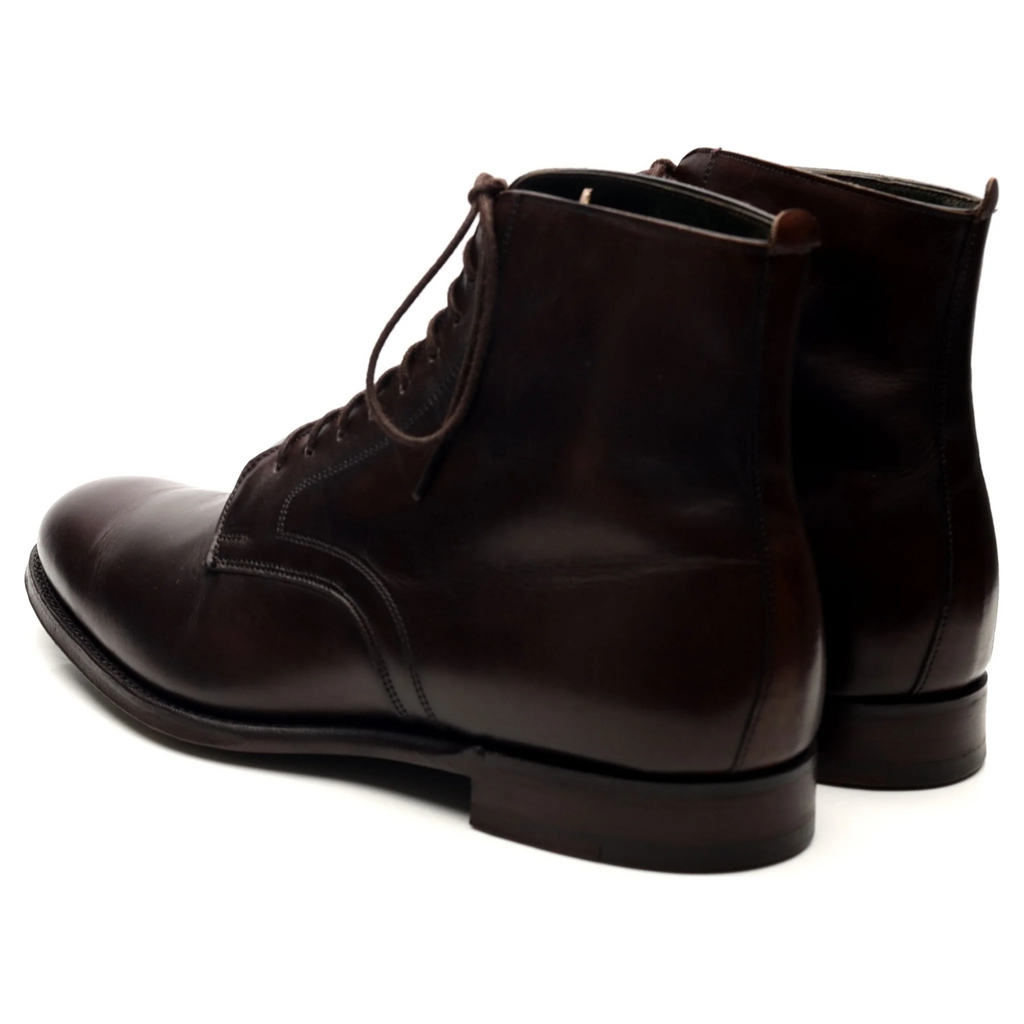 'King' Dark Brown Leather Boots UK 7 F - Image 3