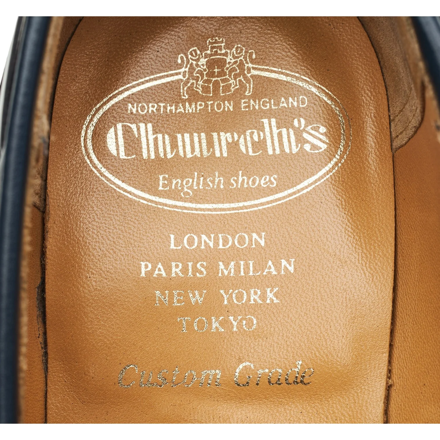 'Kingsley 2' Navy Blue Leather Tassel Loafers UK 6 G - Image 6