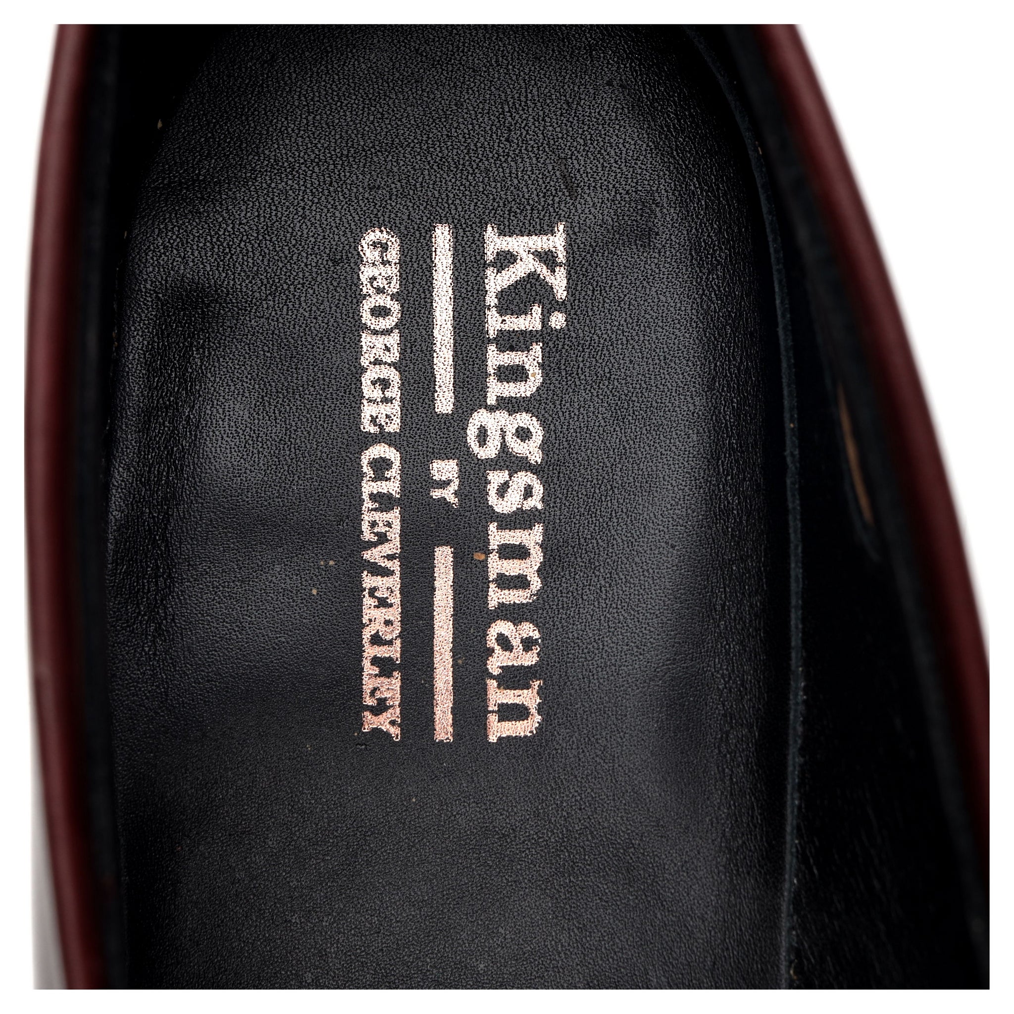 Kingsman Burgundy Apron Loafers UK 9 E - Image 12
