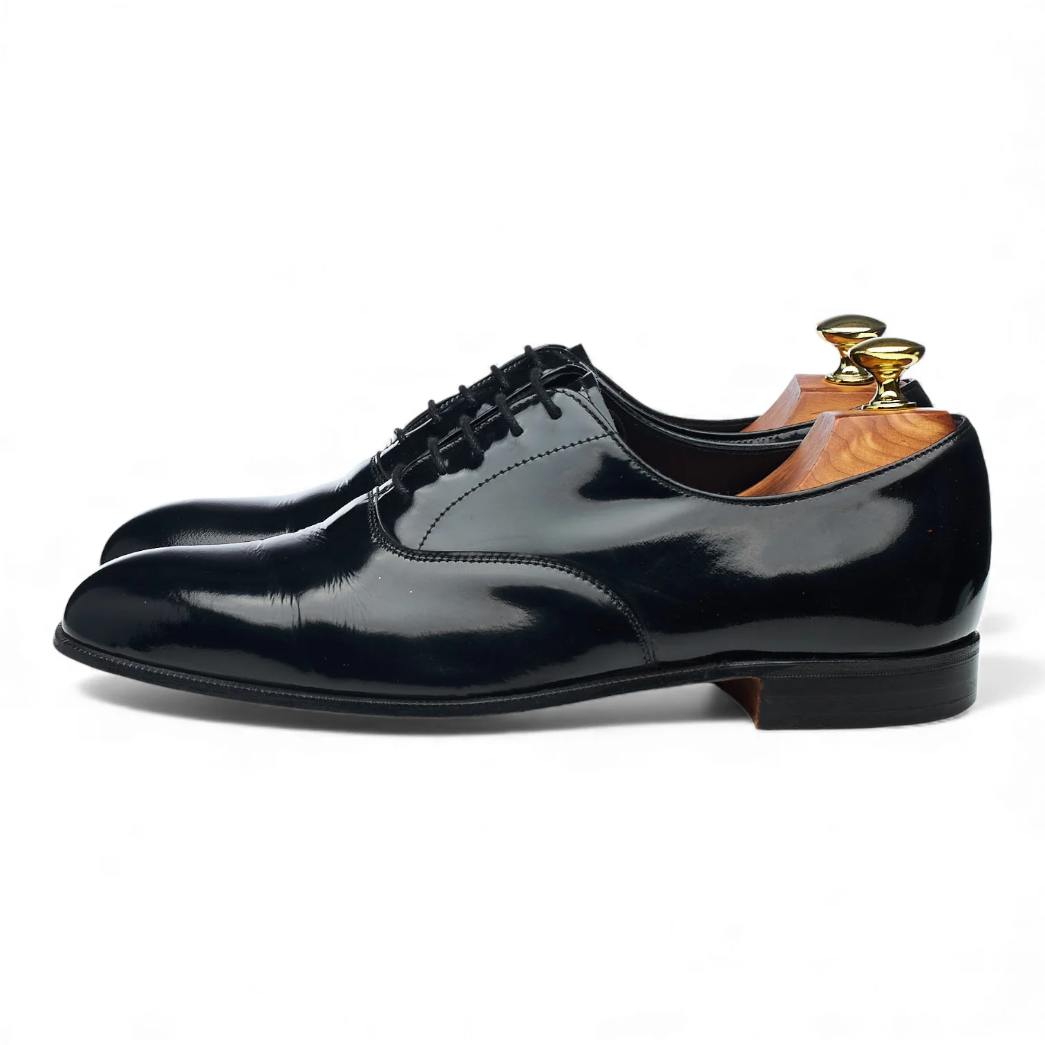 'Knightsbridge' Black Patent Leather Oxford UK 7 F - Image 3