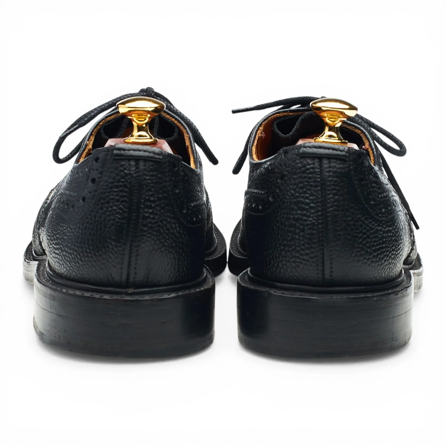 Kurt Geiger Black & White Grain Leather Spectator Brogues UK 9 - Image 4