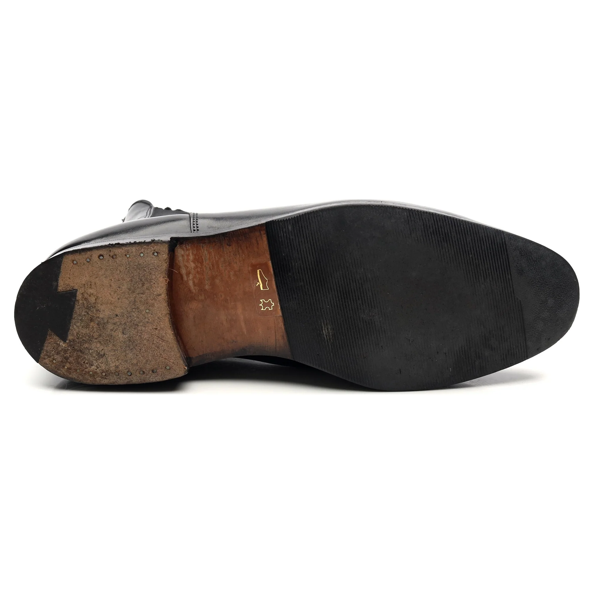 'Lambourn' Black Leather Chelsea Boots UK 9 - Image 11