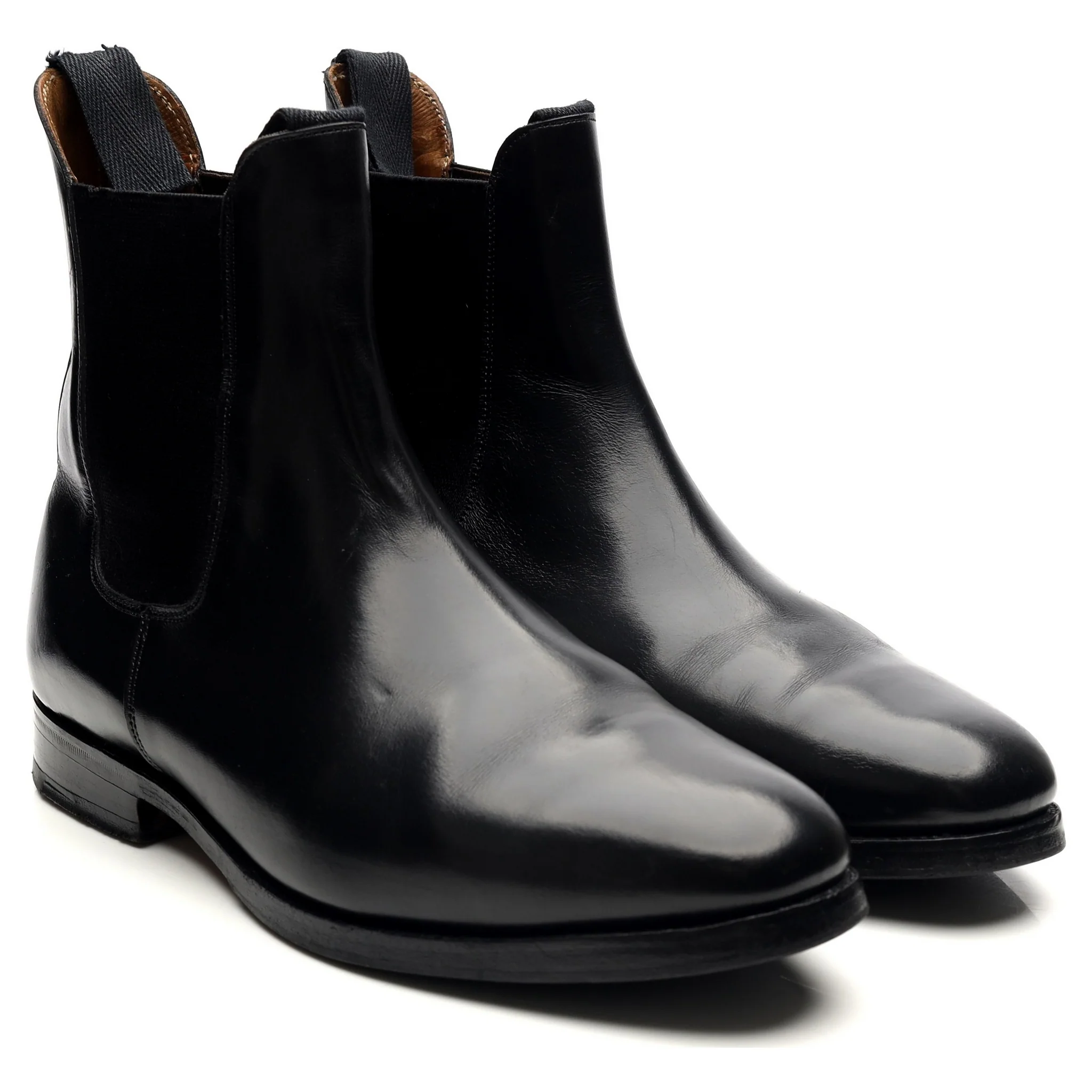 'Lambourn' Black Leather Chelsea Boots UK 9 - Image 7