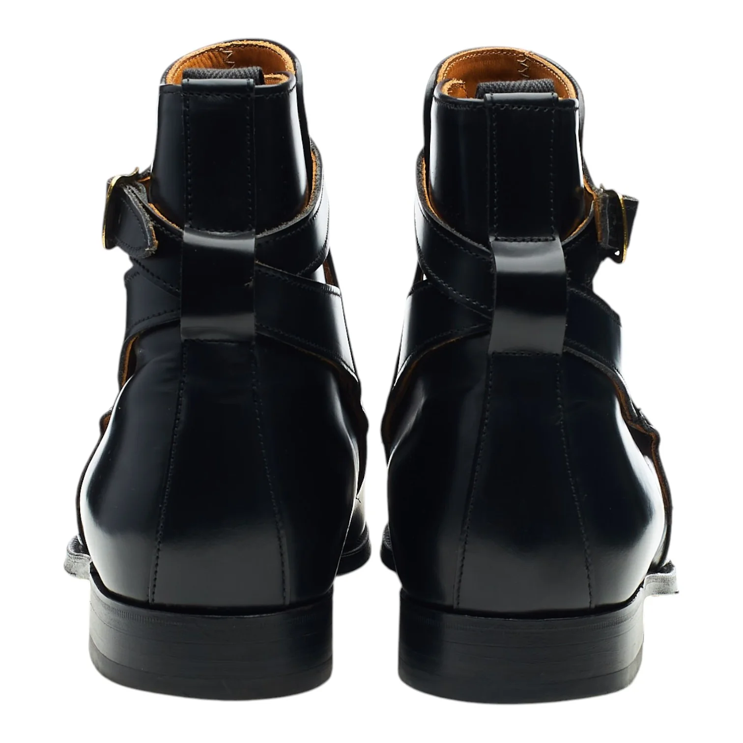 'Lambourne' Black Leather Boots UK 8.5 FX - Image 4