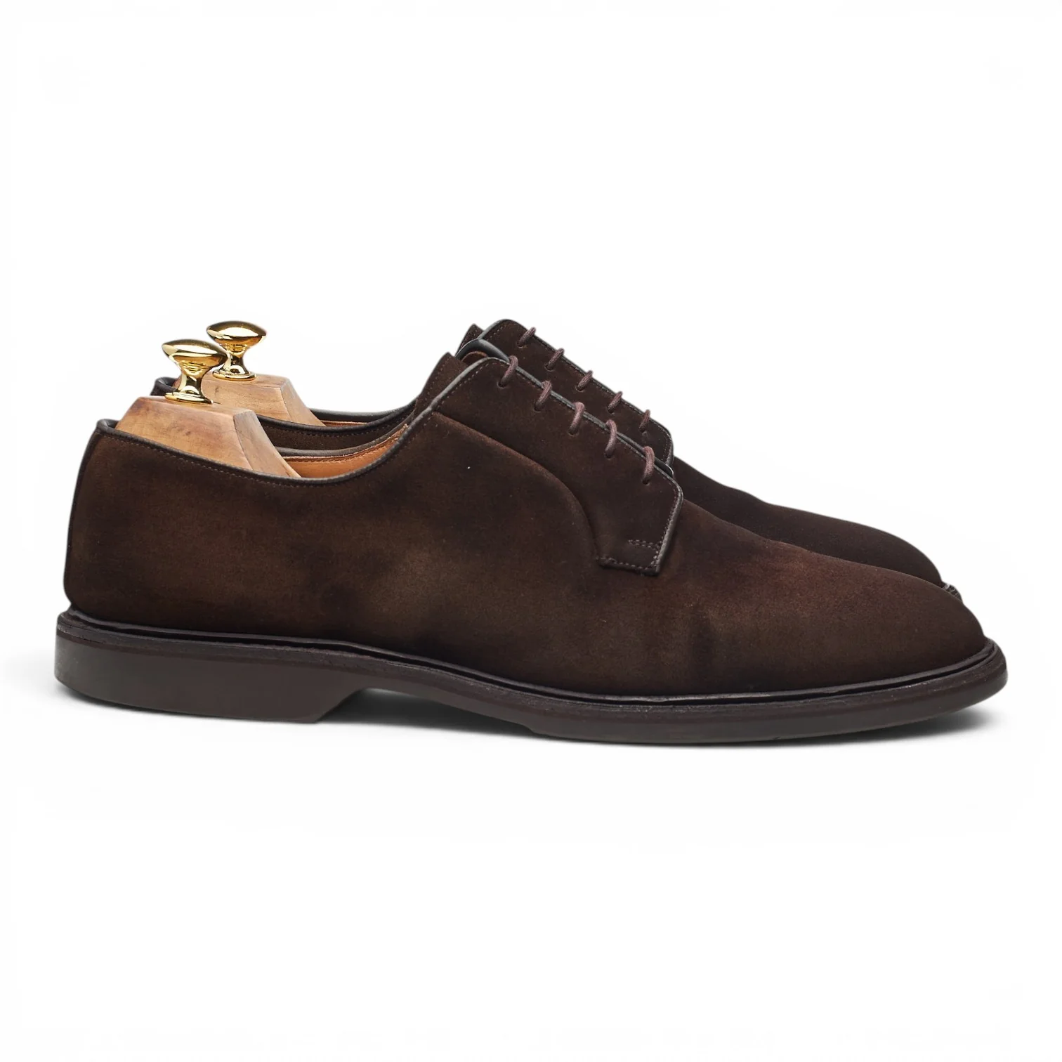 'Lanark 3' Dark Brown Suede Derby UK 11 E