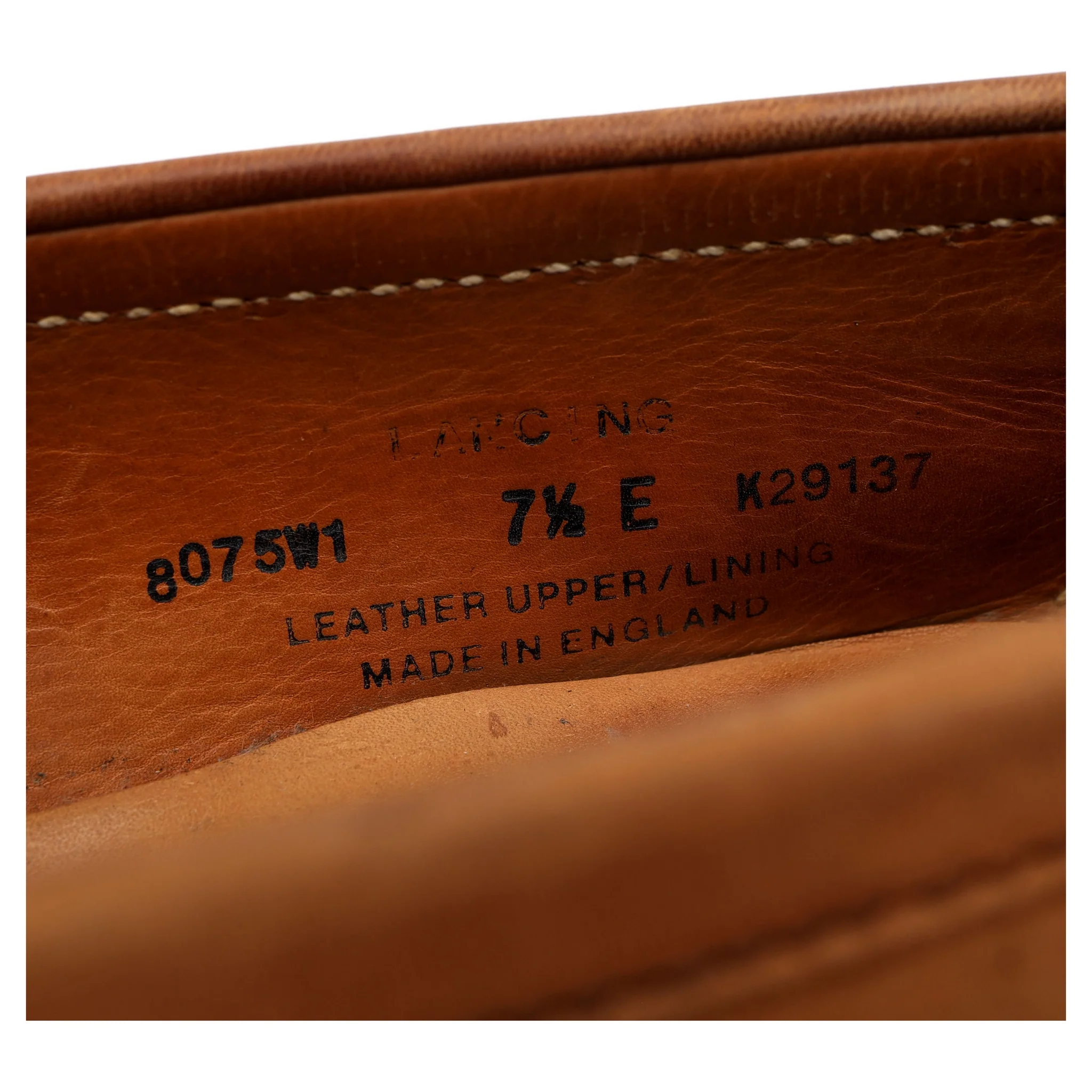 'Lancing' Tan Brown Nubuck Loafers UK 7.5 E - Image 7