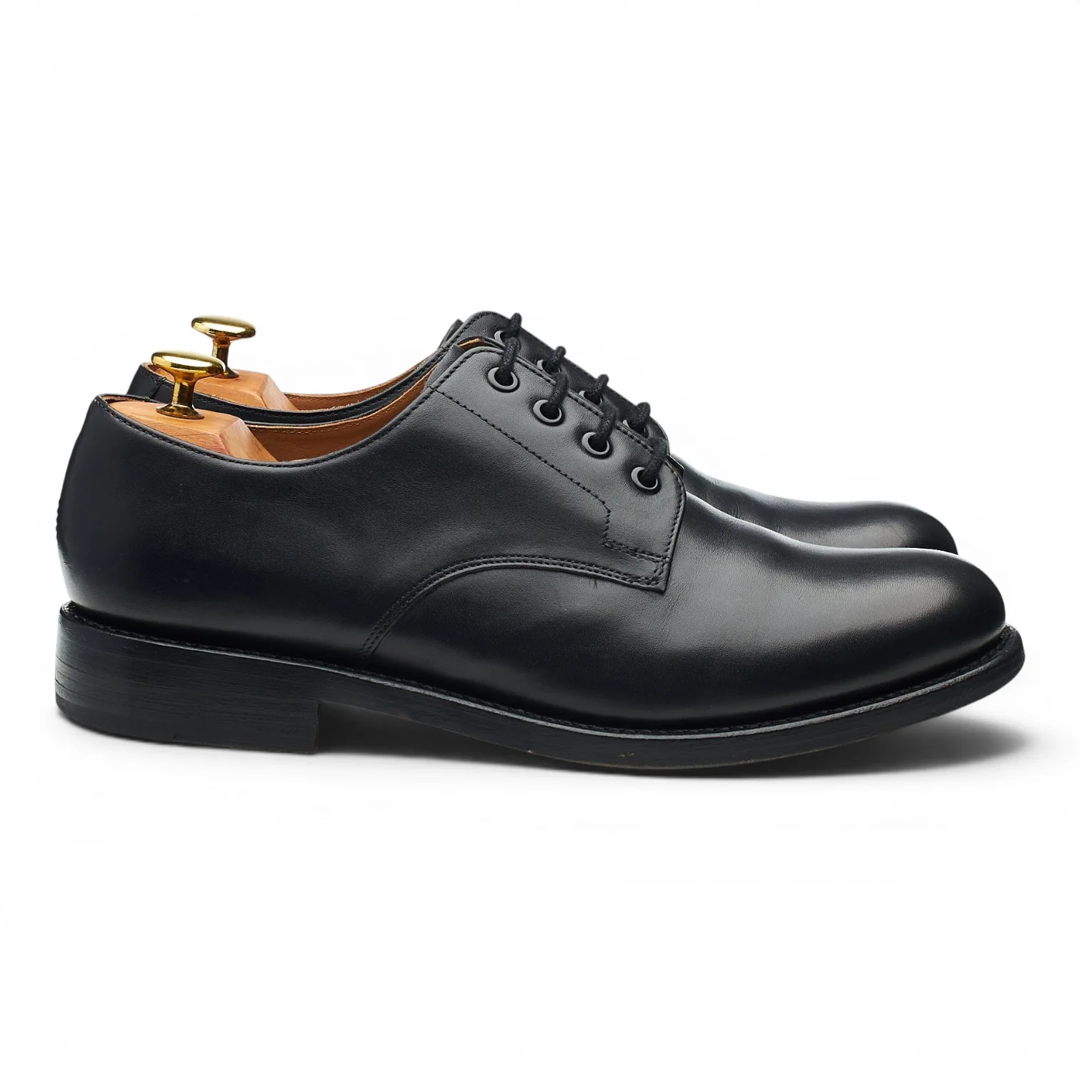 'Landon' Black Leather Derby UK 9 G