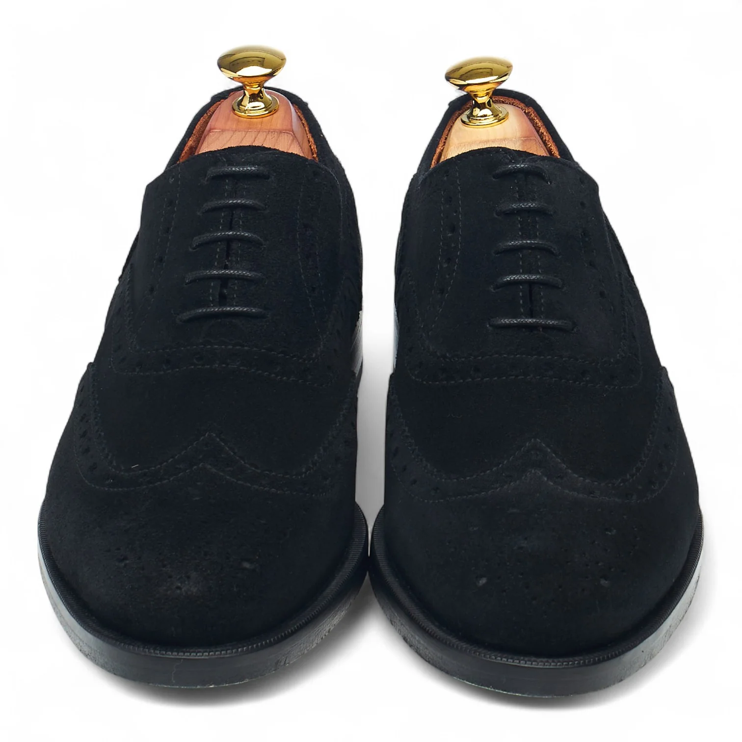 'Lark' Black Suede Oxford Brogues UK 7 - Image 2