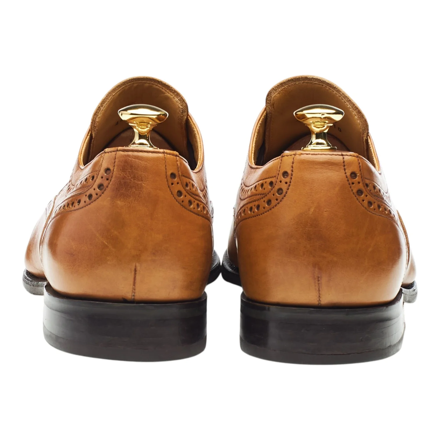 'Larry' Tan Brown Leather Derby Brogues UK 10 G - Image 4