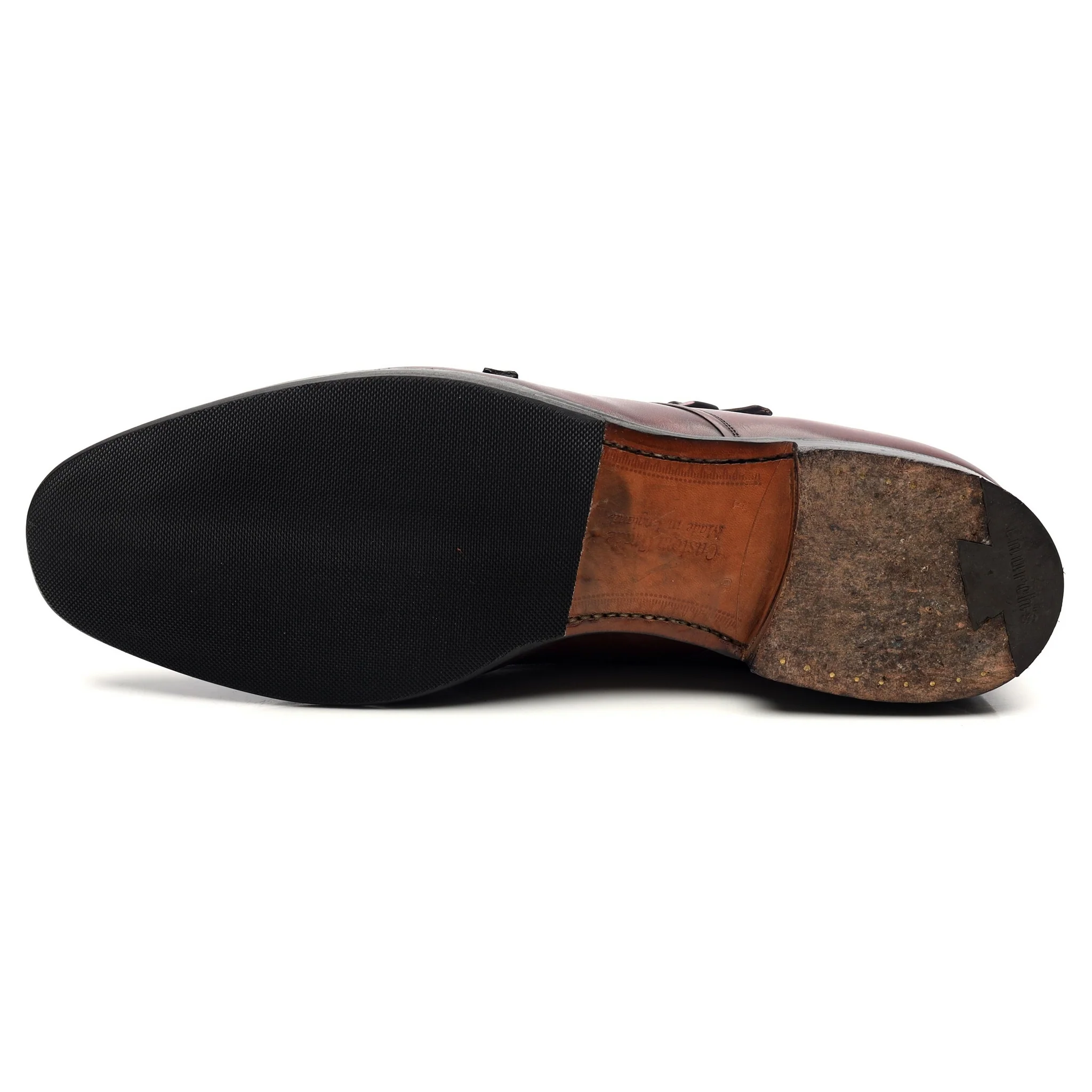 'Ledstone' Burgundy Leather Double Monk Strap UK 11 F - Image 10