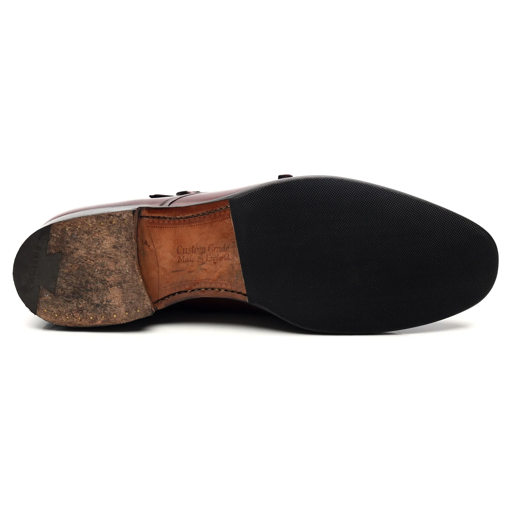 'Ledstone' Burgundy Leather Double Monk Strap UK 11 F - Image 11
