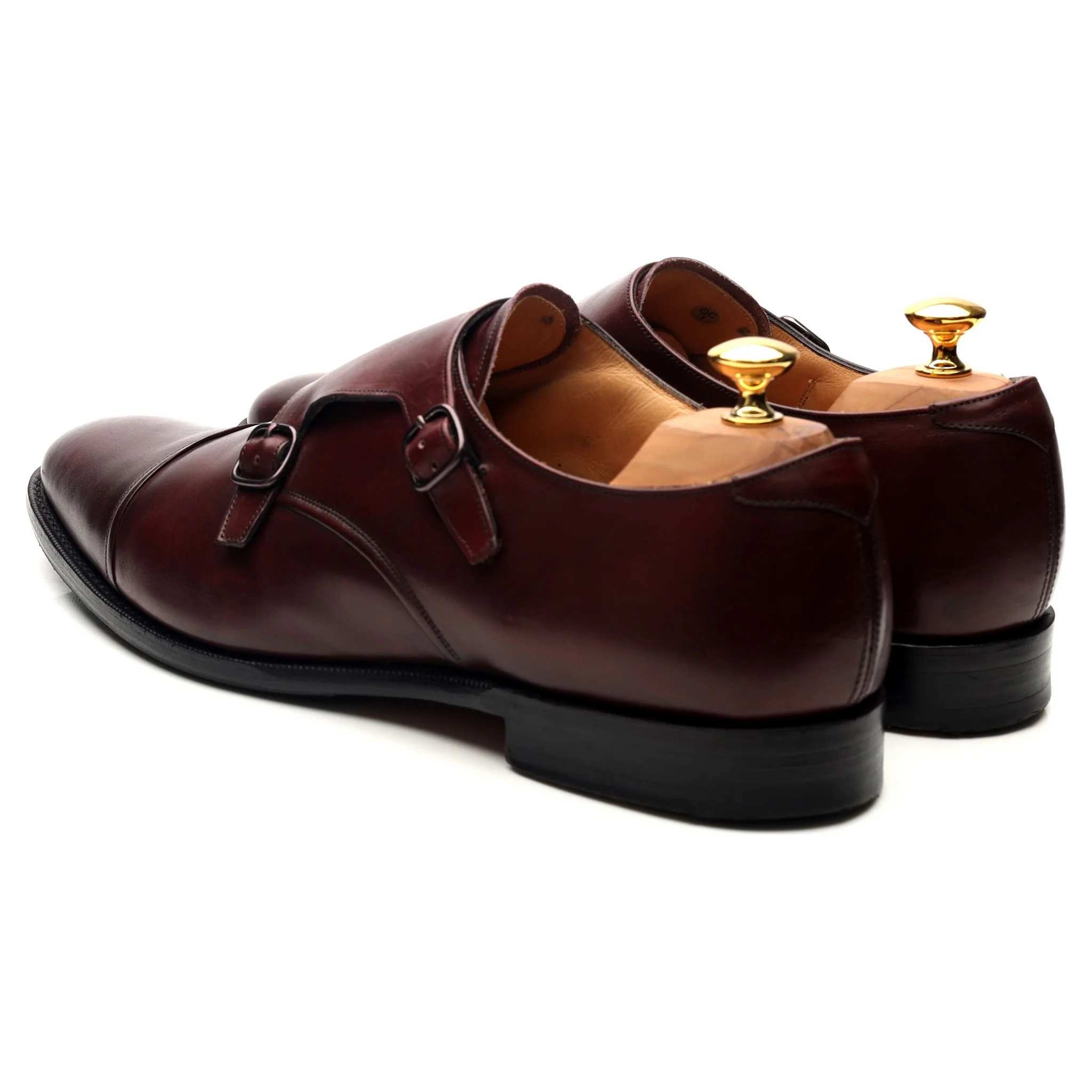 'Ledstone' Burgundy Leather Double Monk Strap UK 11 F - Image 3