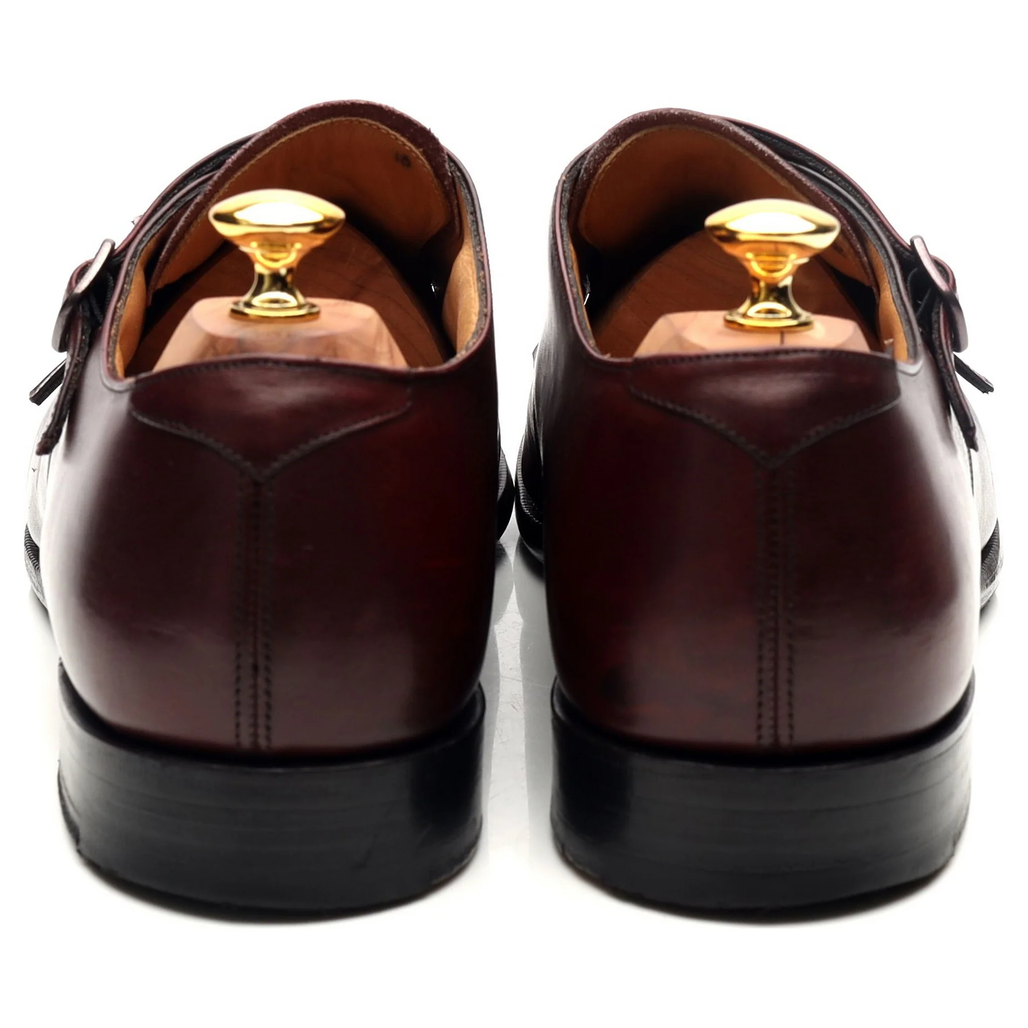 'Ledstone' Burgundy Leather Double Monk Strap UK 11 F - Image 4