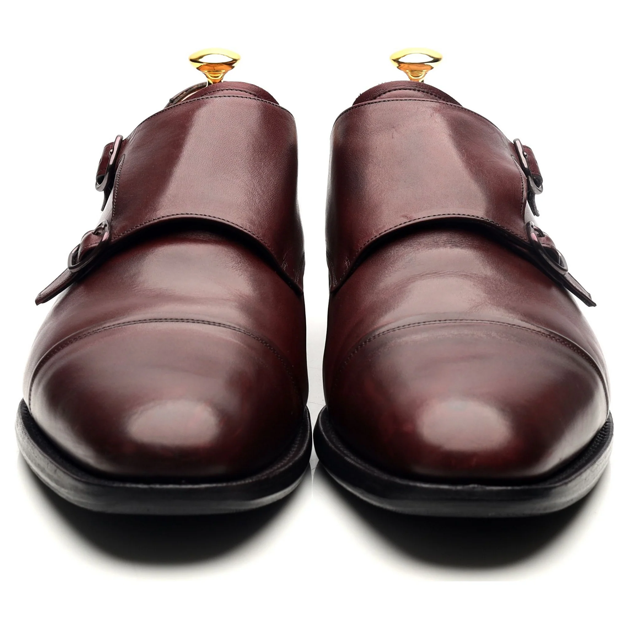 'Ledstone' Burgundy Leather Double Monk Strap UK 11 F - Image 8