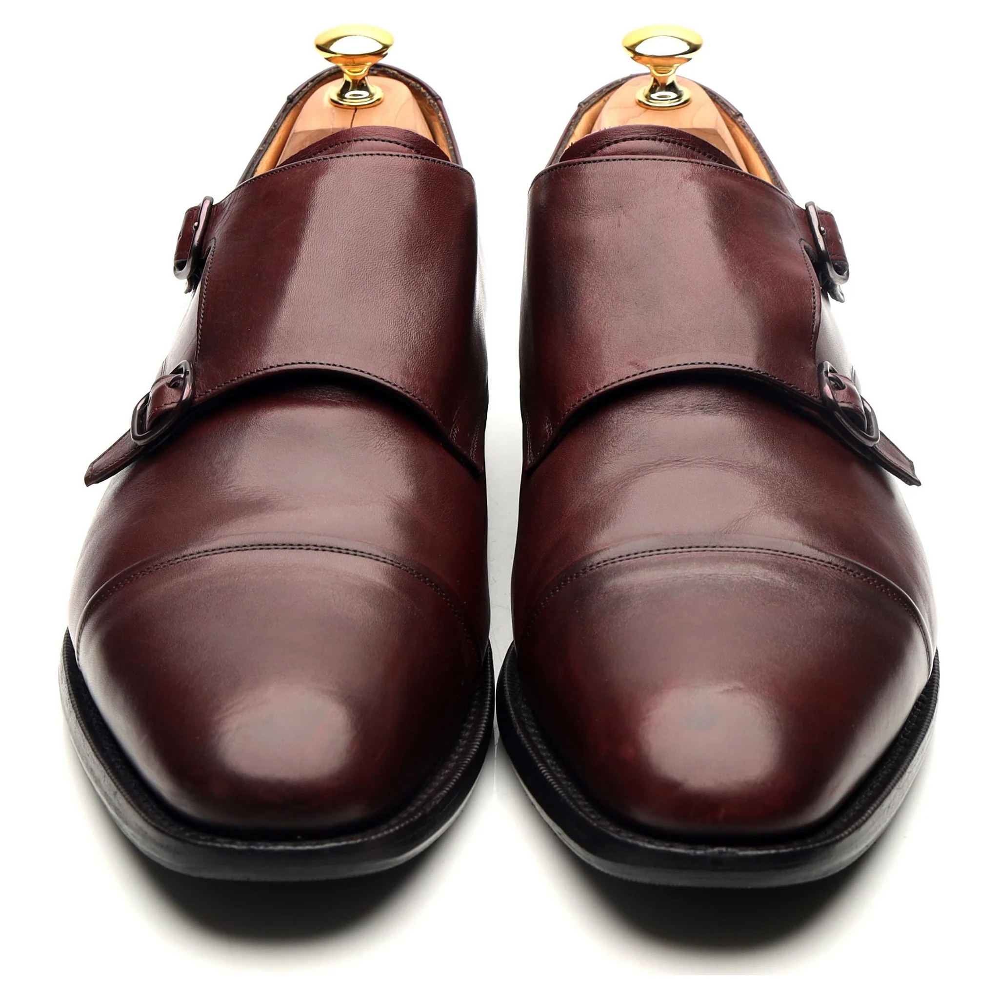 'Ledstone' Burgundy Leather Double Monk Strap UK 11 F - Image 9