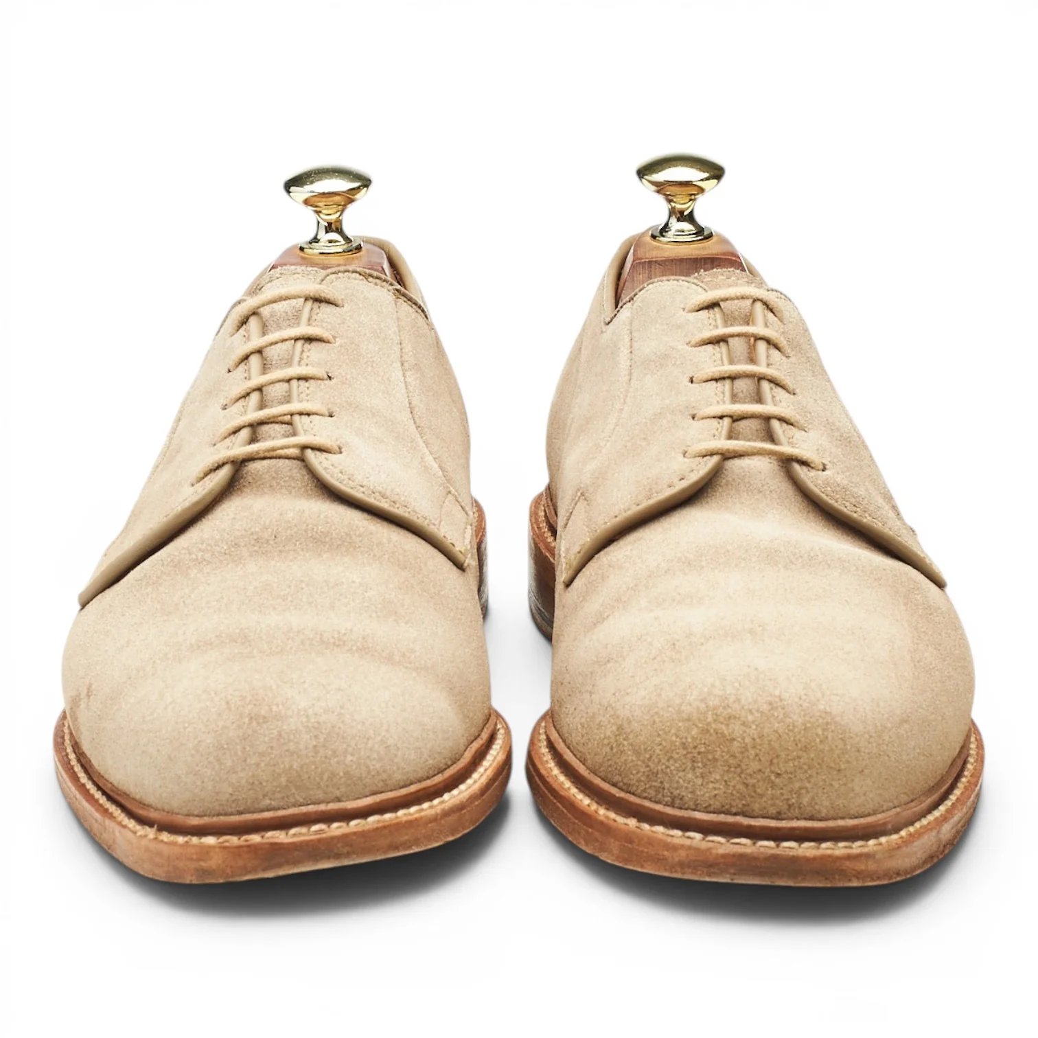 'Leeds' Beige Suede Derby UK 7 US 8 D - Image 2