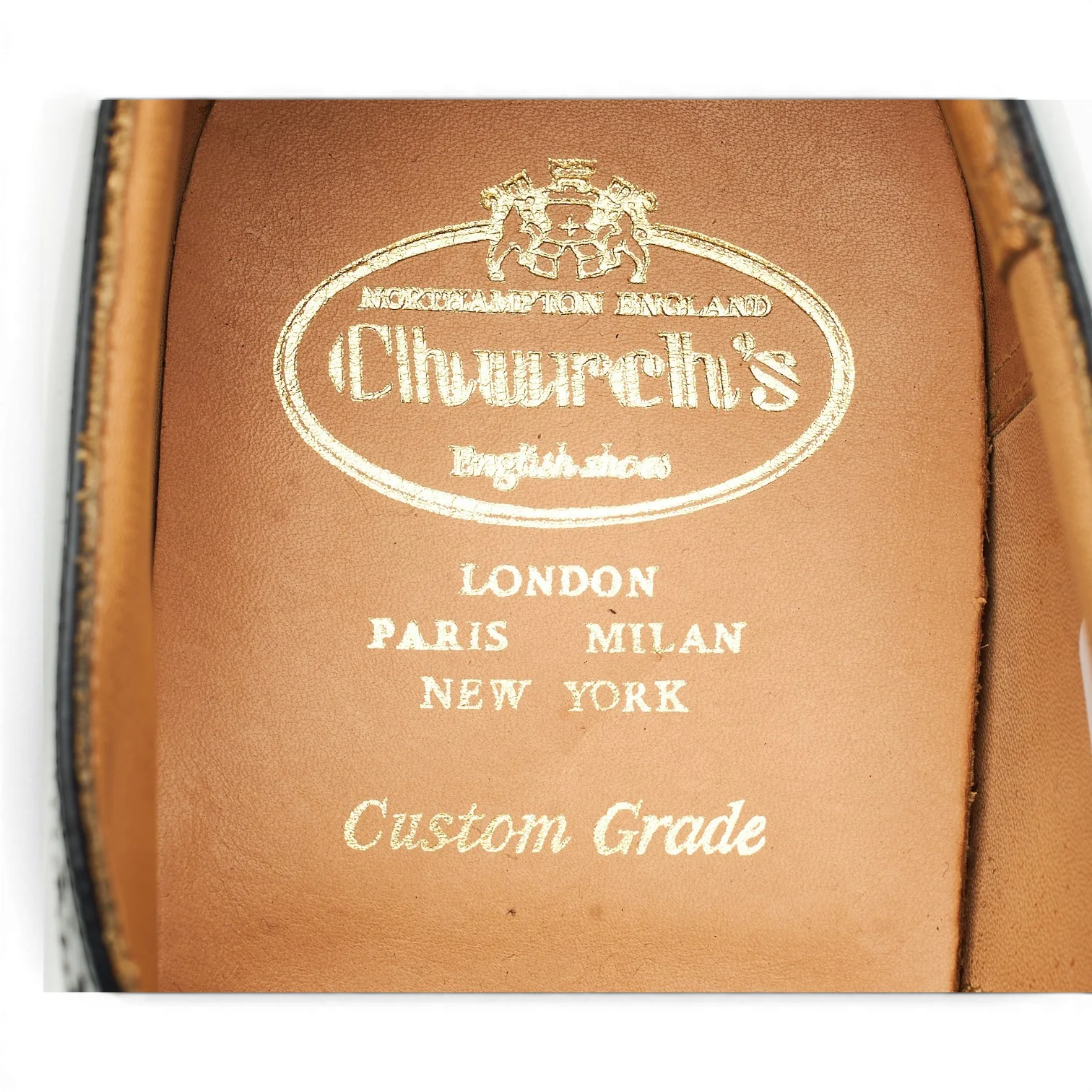 'Legate' Black Leather Oxford Brogues UK 13 F - Image 6