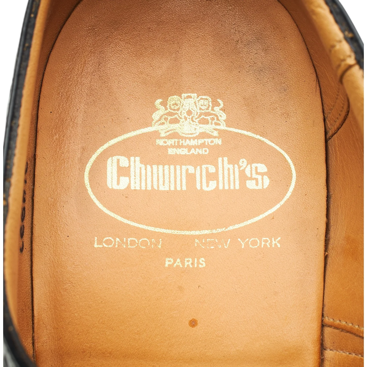 'Legate' Black Leather Oxford Brogues UK 9.5 G - Image 6