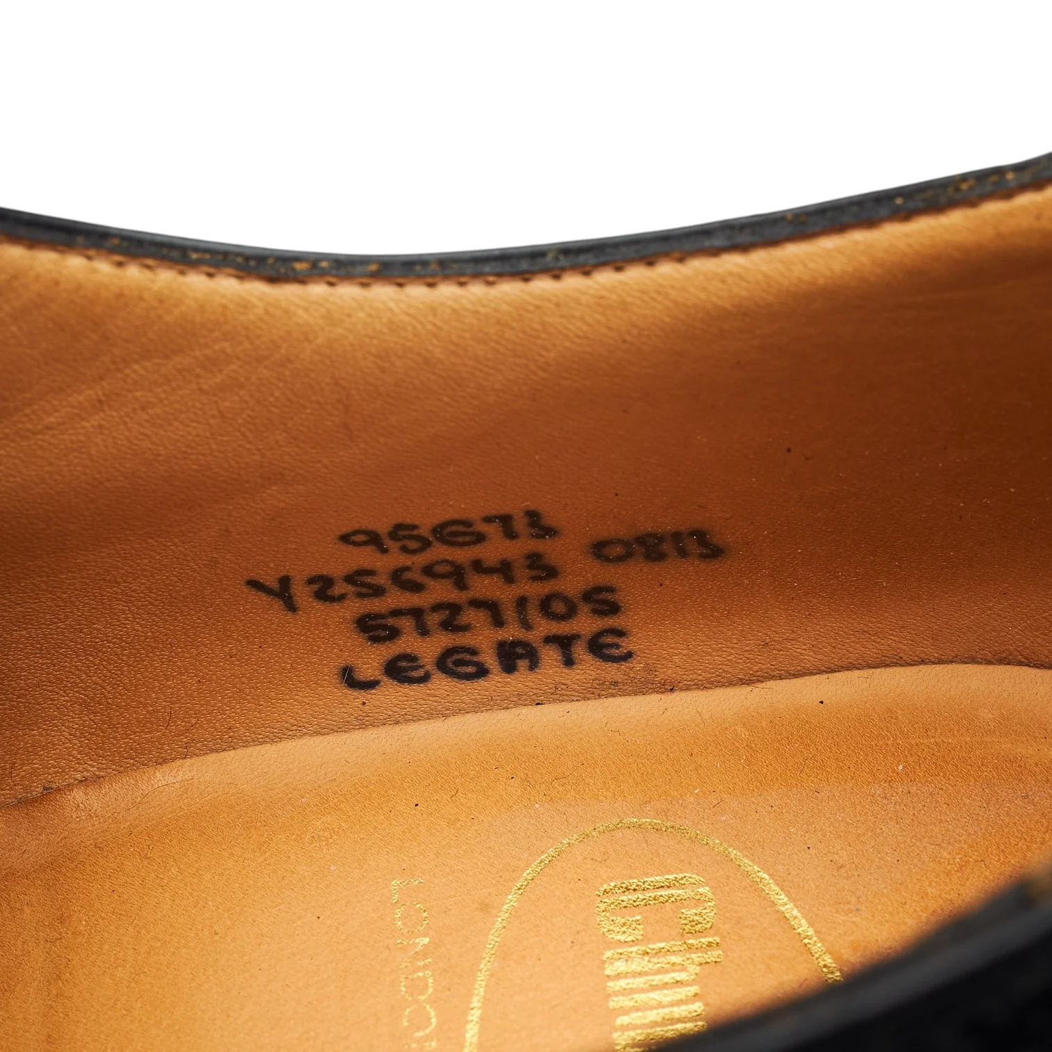 'Legate' Black Leather Oxford Brogues UK 9.5 G - Image 7