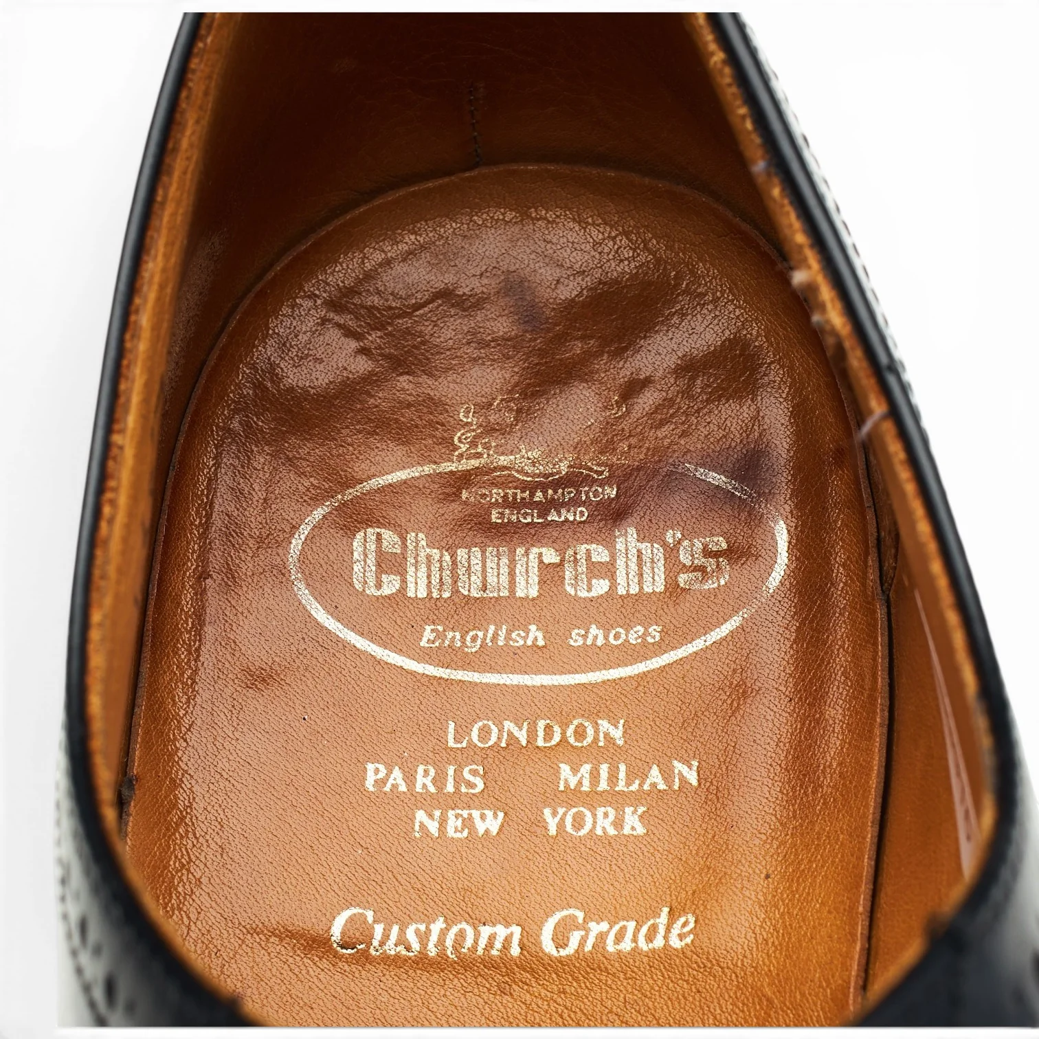 'Legate' Black Leather Oxford UK 10.5 F - Image 6