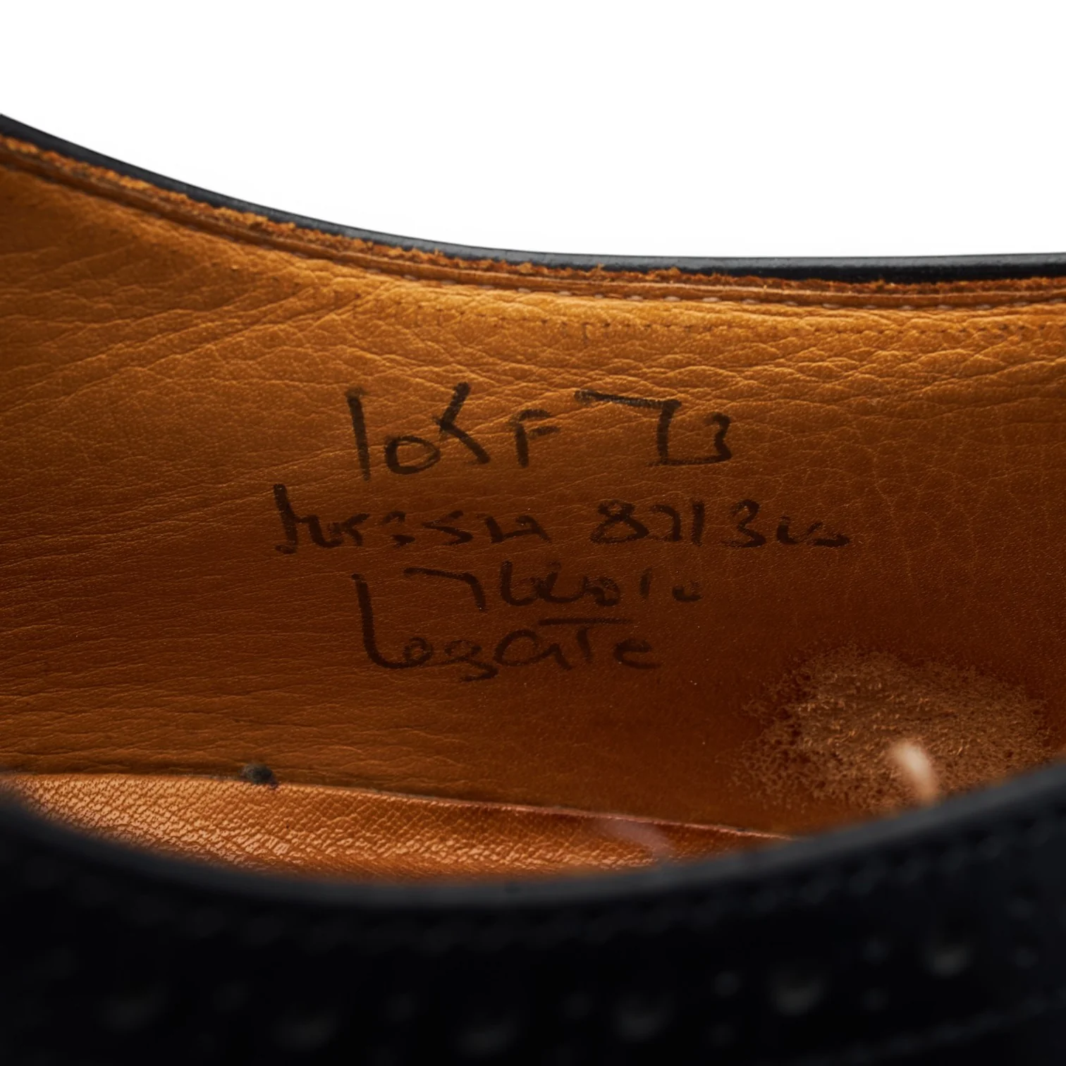 'Legate' Black Leather Oxford UK 10.5 F - Image 7