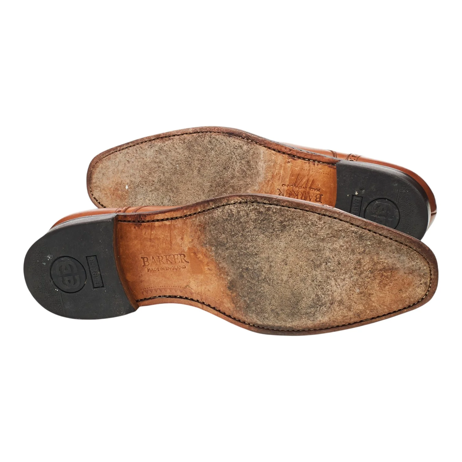 'Leo' Tan Brown Leather Derby Brogues UK 10 G - Image 5