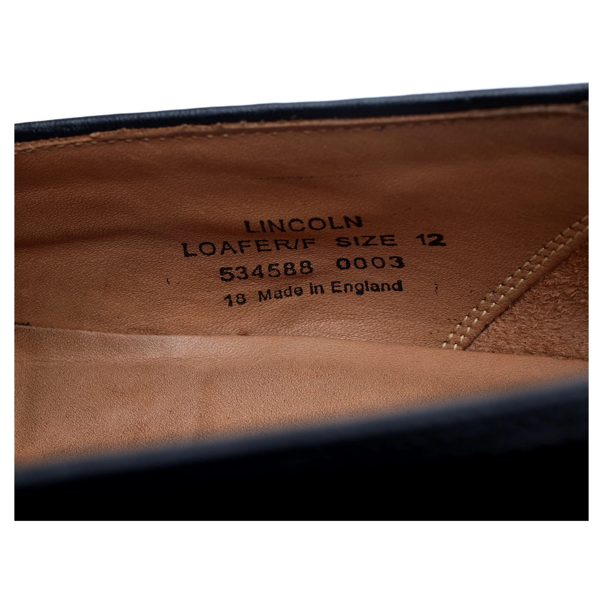 'Lincoln' Black Leather Tassel Loafers UK 12 F - Image 14