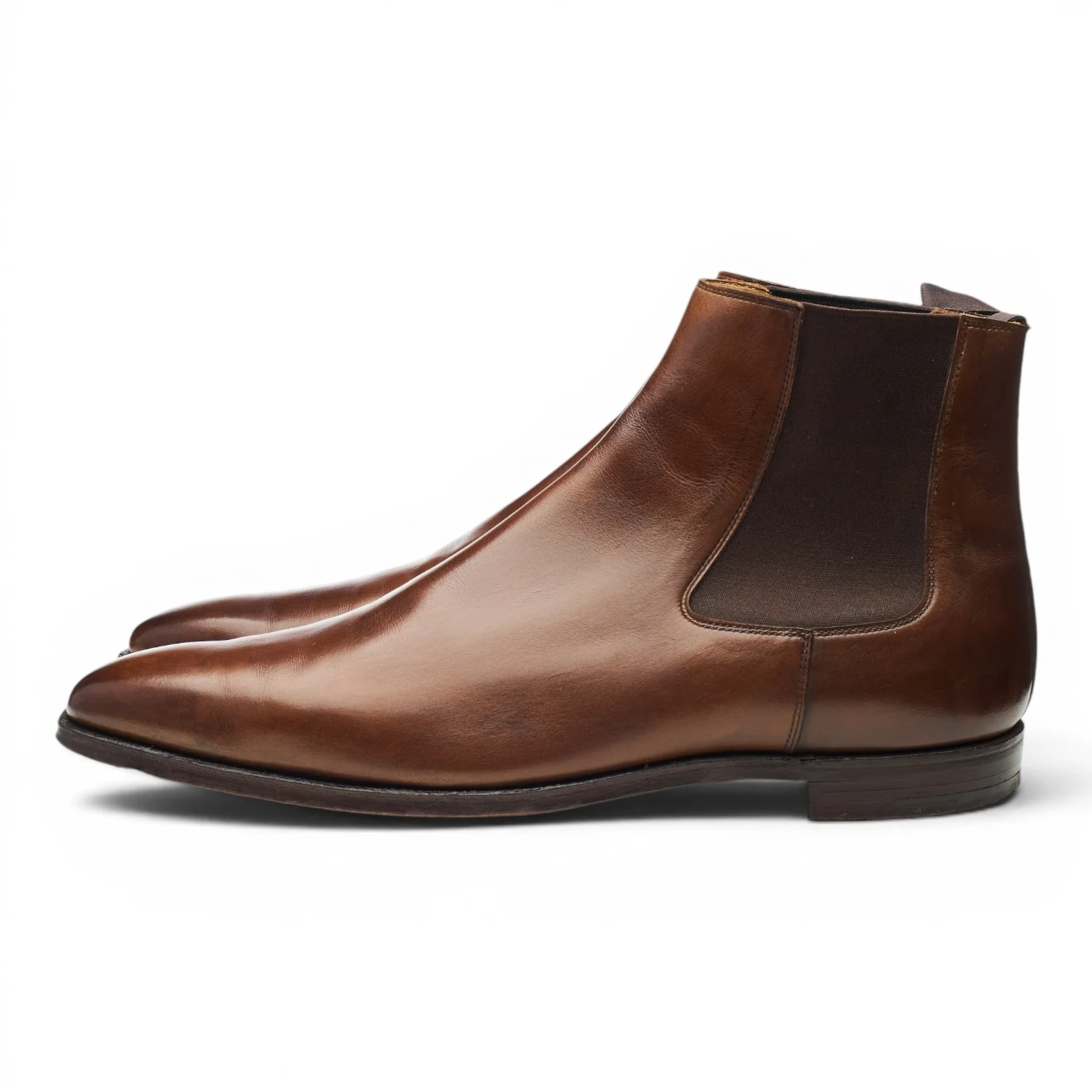 'Lingfield' Dark Brown Leather Chelsea Boots UK 11 E - Image 3