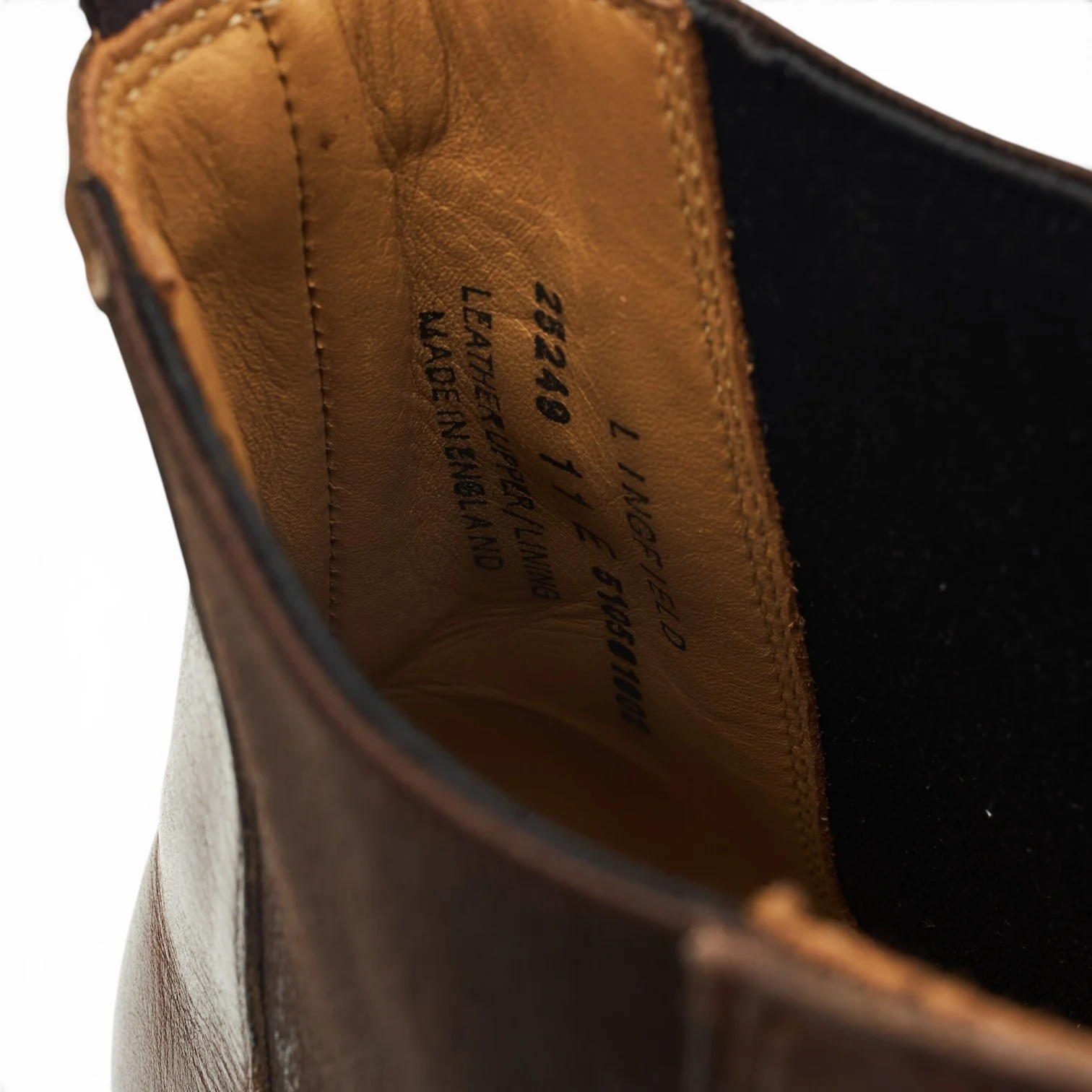 'Lingfield' Dark Brown Leather Chelsea Boots UK 11 E - Image 7