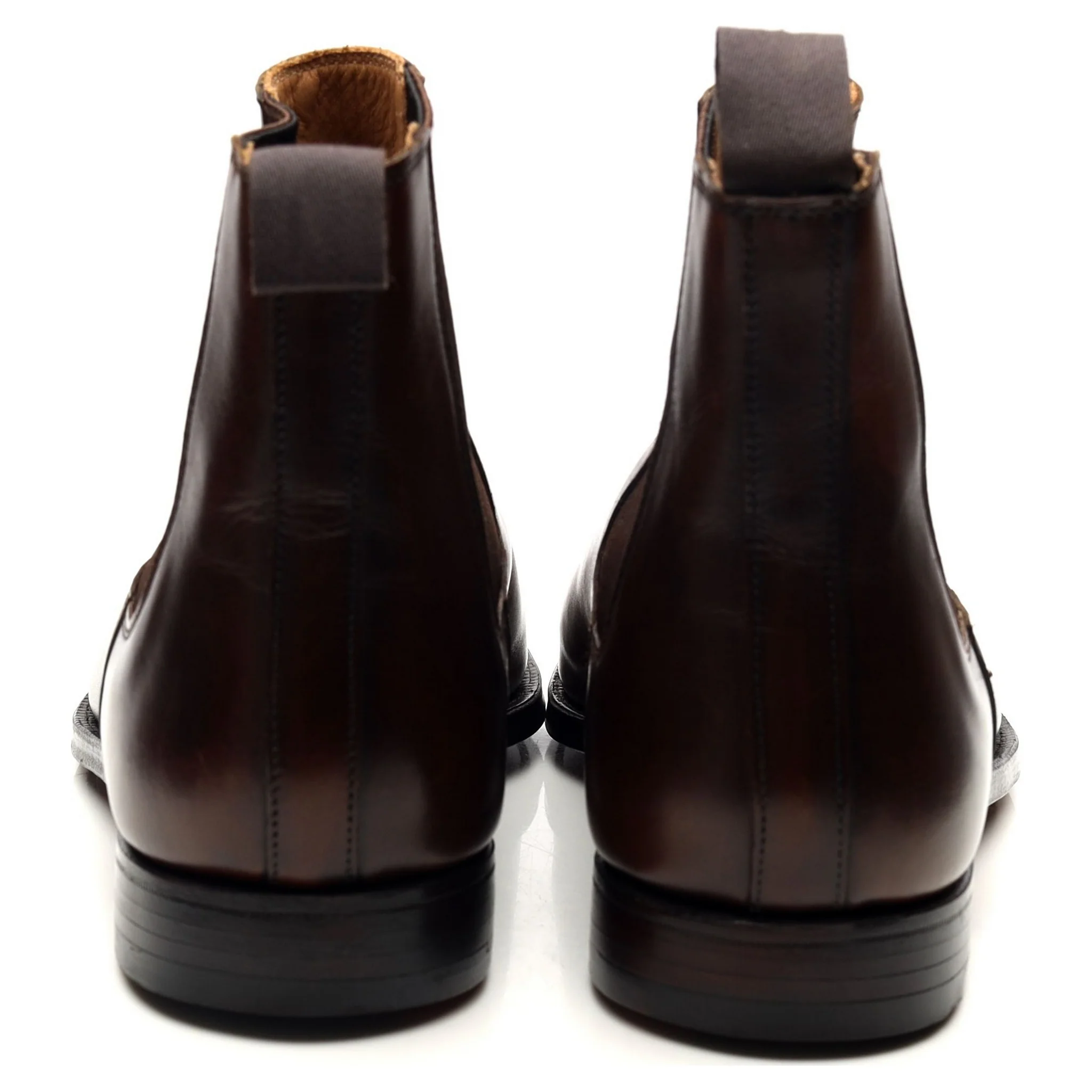 'Lingfield' Dark Brown Leather Chelsea Boots UK 9 E - Image 4