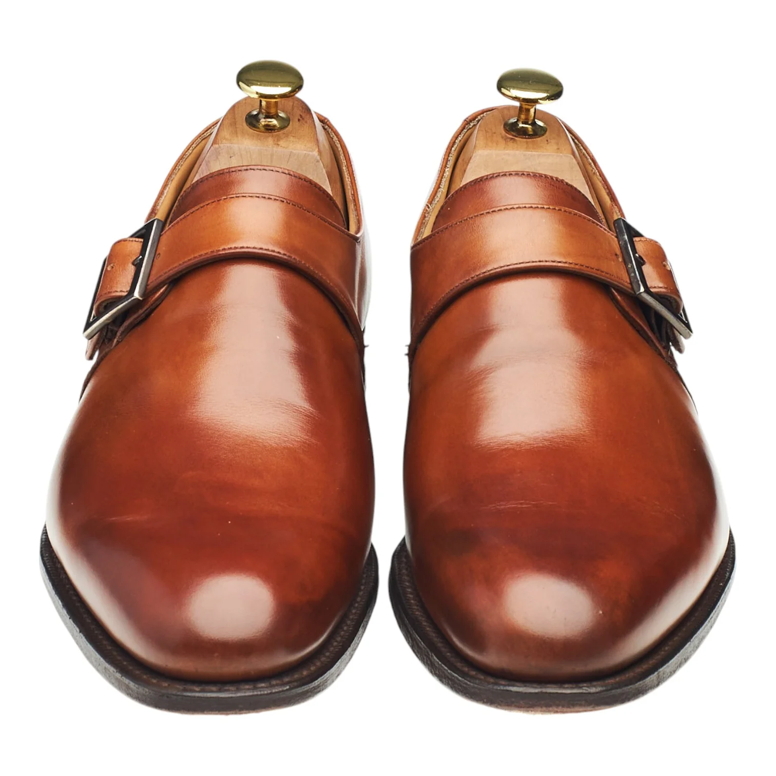 'Lisbon' Tan Brown Leather Monk Strap UK 7.5 G - Image 2