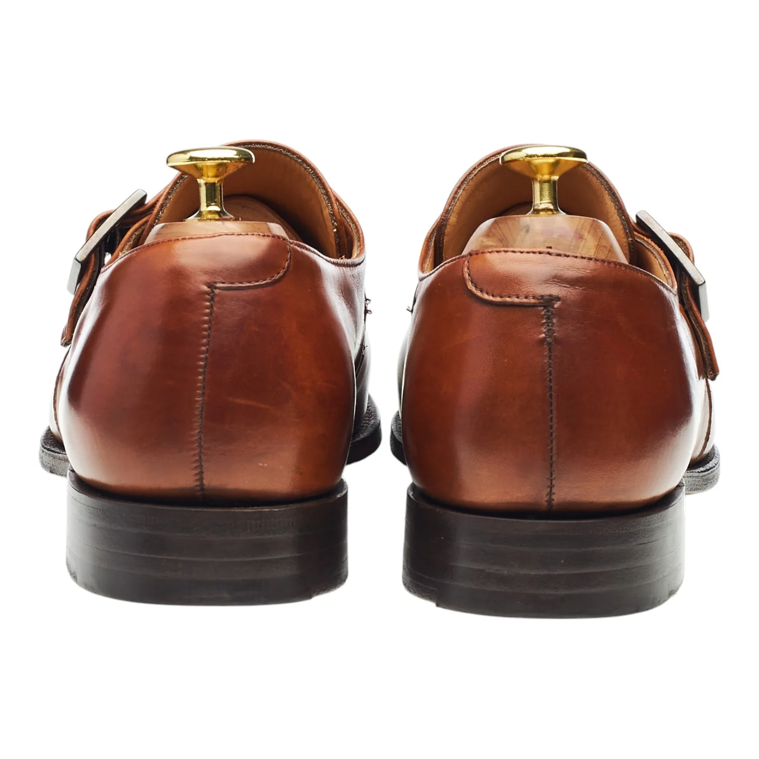 'Lisbon' Tan Brown Leather Monk Strap UK 7.5 G - Image 4