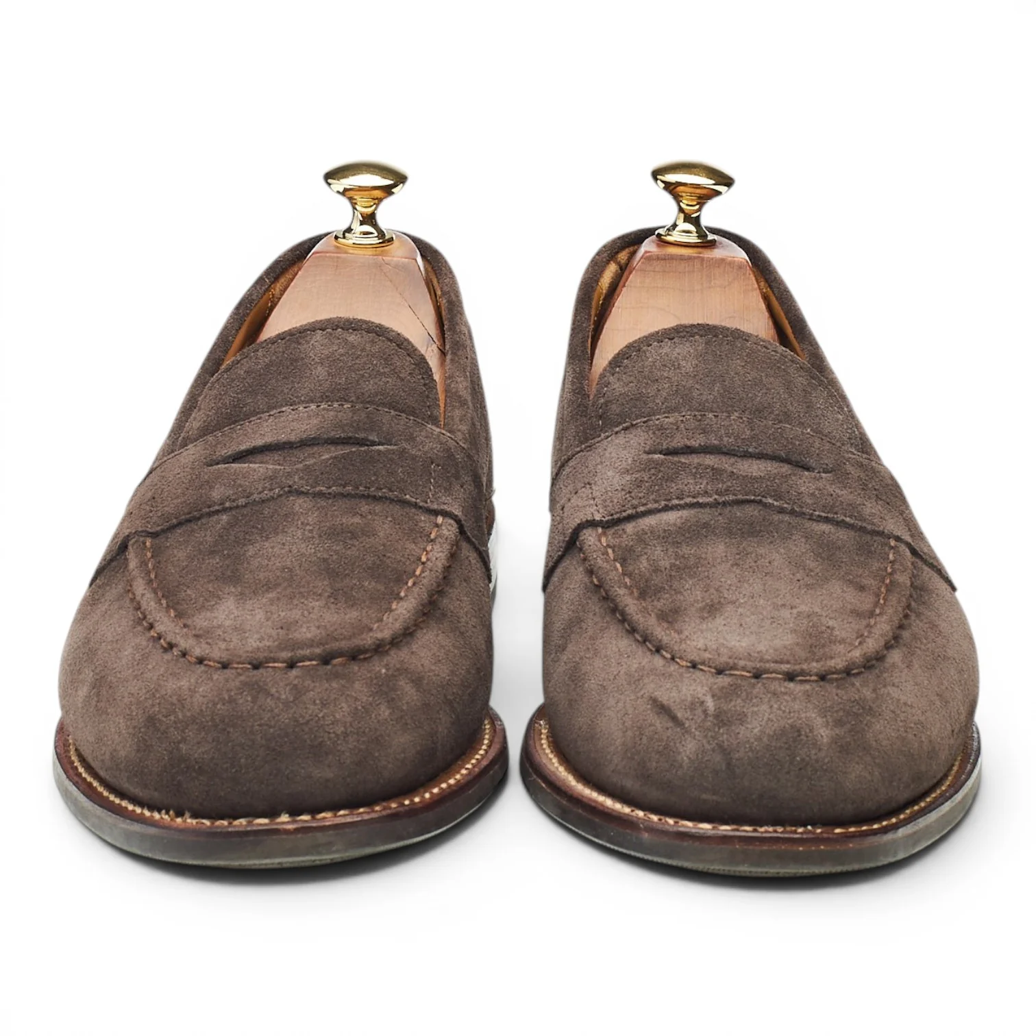'Lloyd' Taupe Brown Suede Loafers UK 9.5 E - Image 2