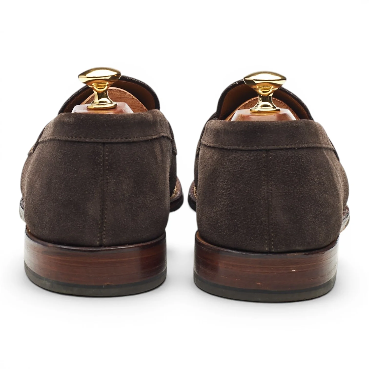 'Lloyd' Taupe Brown Suede Loafers UK 9.5 E - Image 4