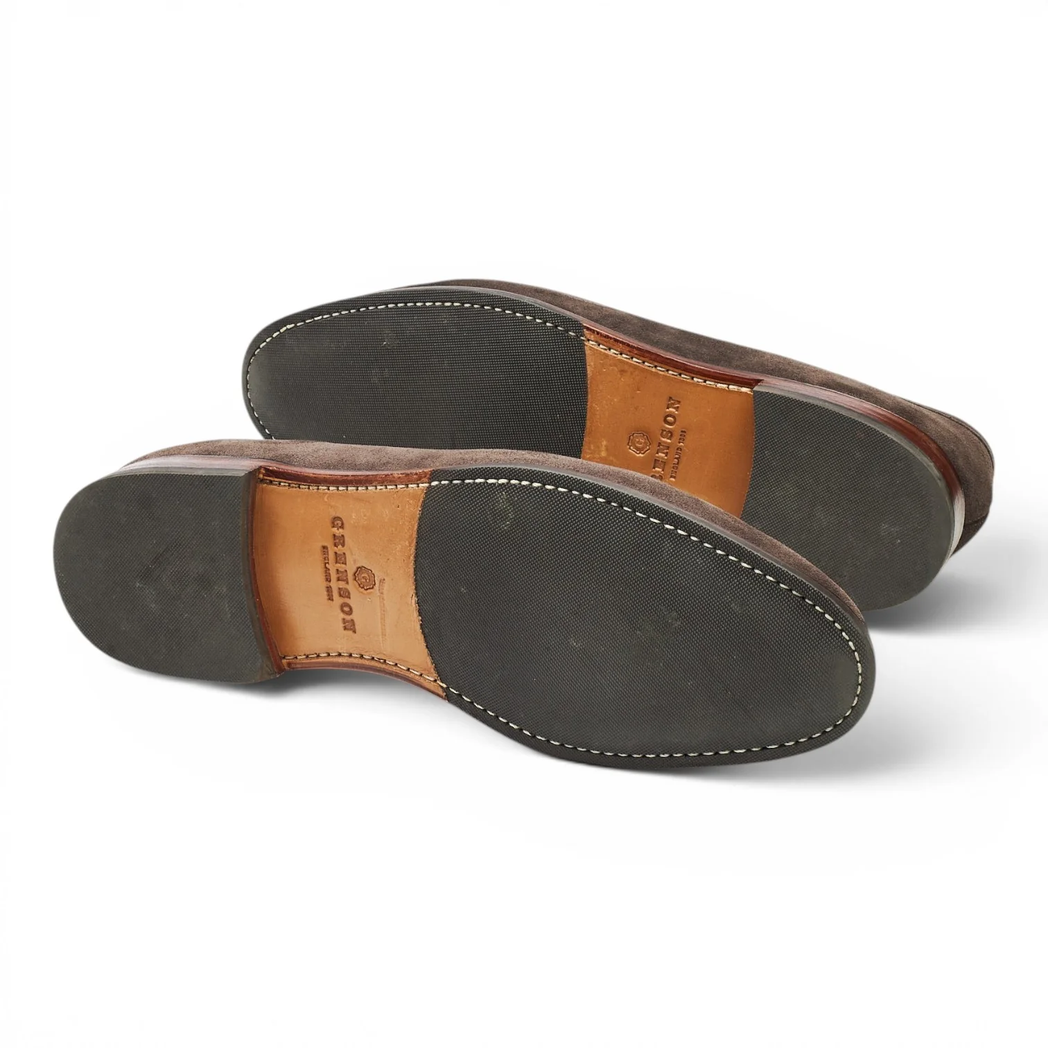 'Lloyd' Taupe Brown Suede Loafers UK 9.5 E - Image 5