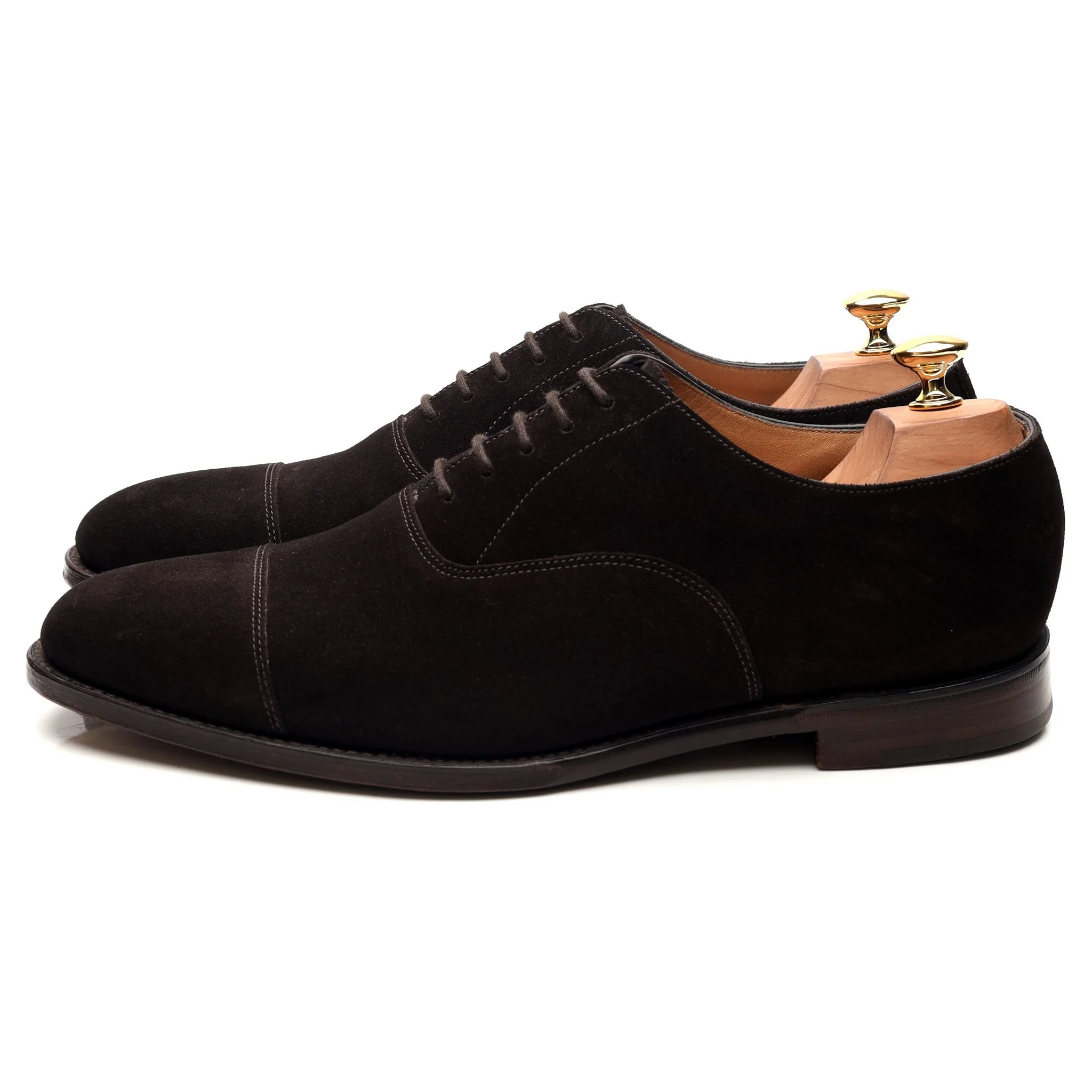 1880 'Aldwych' Dark Brown Suede Oxford UK 10 F - Image 2