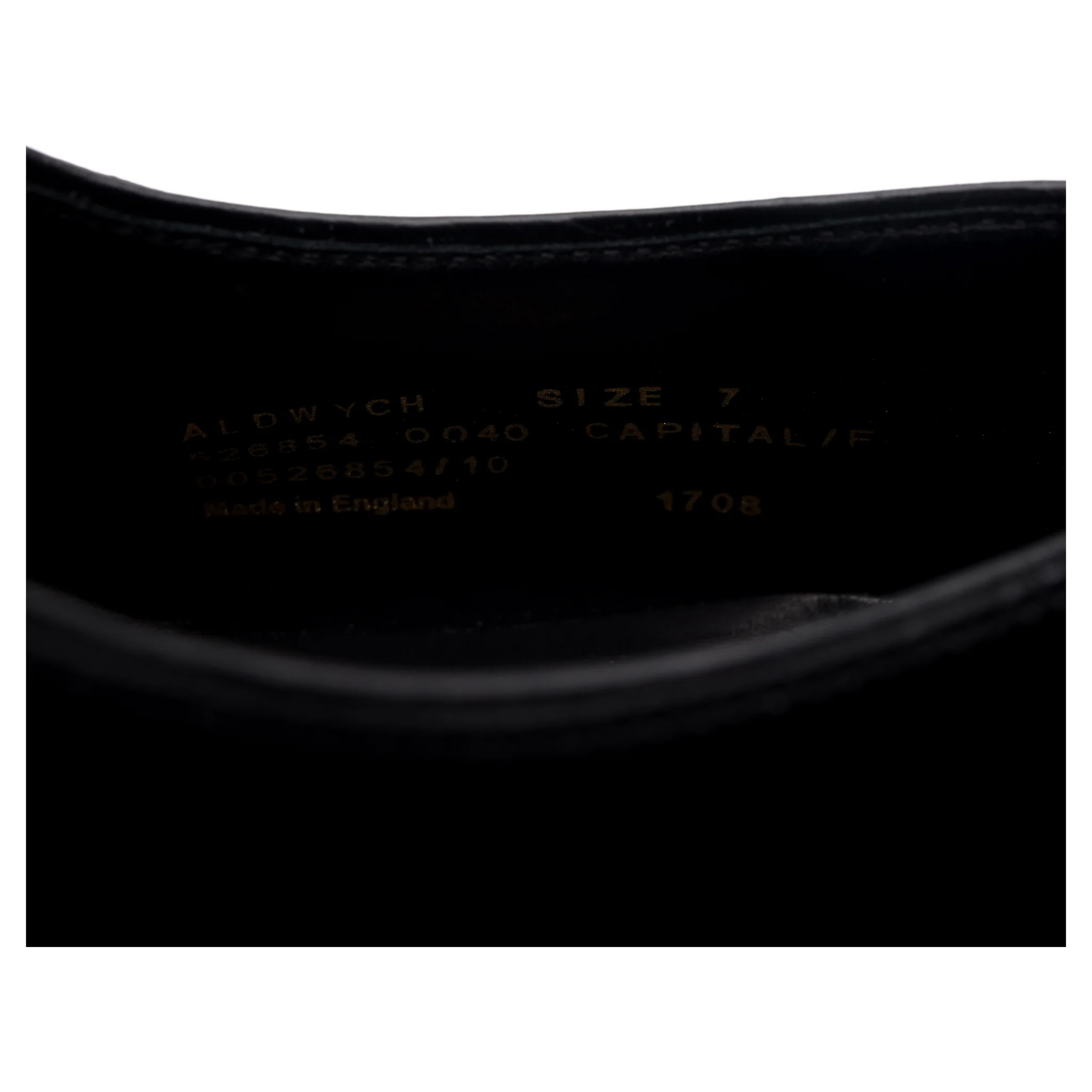 1880 'Aldwych' Black Leather Oxford UK 7 F - Image 14