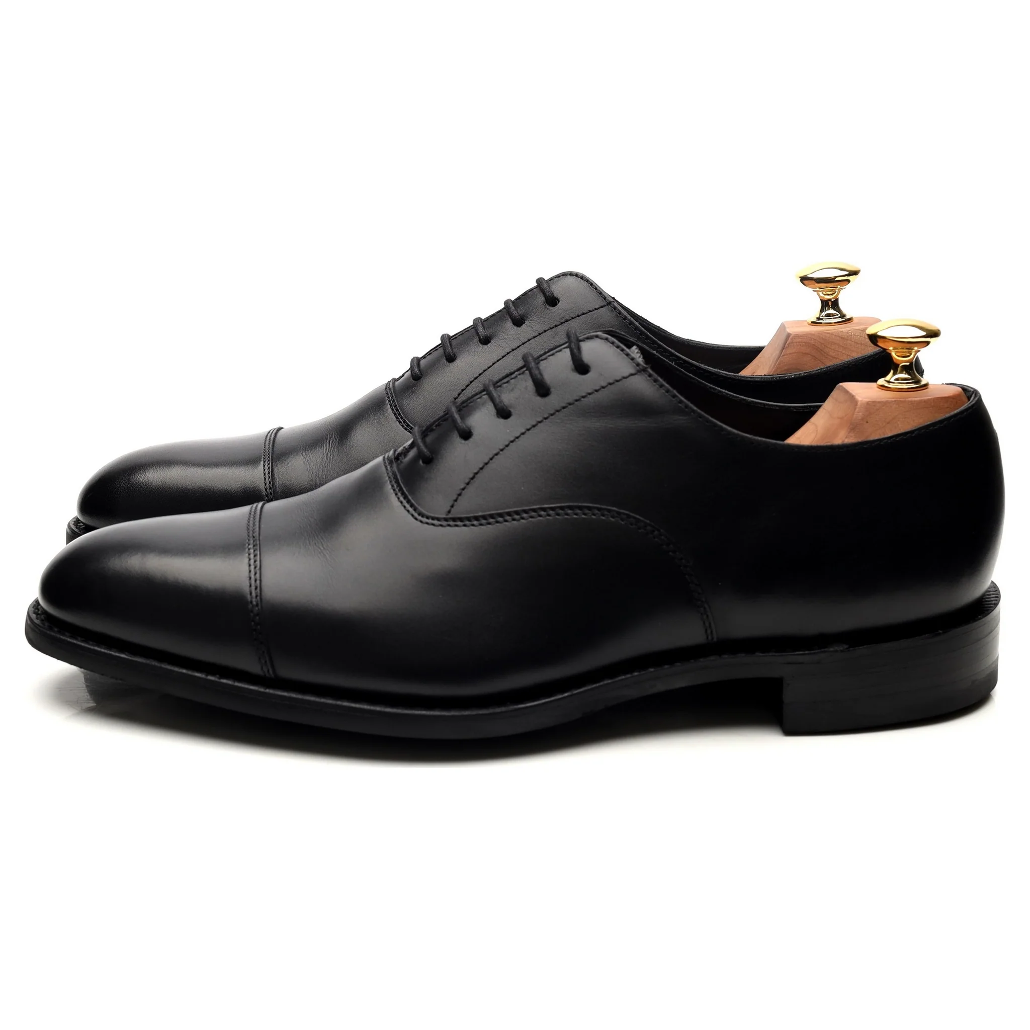 1880 'Aldwych' Black Leather Oxford UK 9 G - Image 2