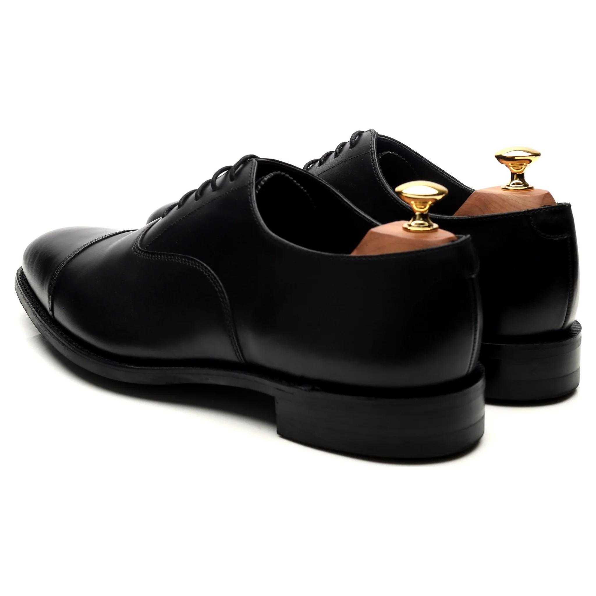 1880 'Aldwych' Black Leather Oxford UK 9 G - Image 3