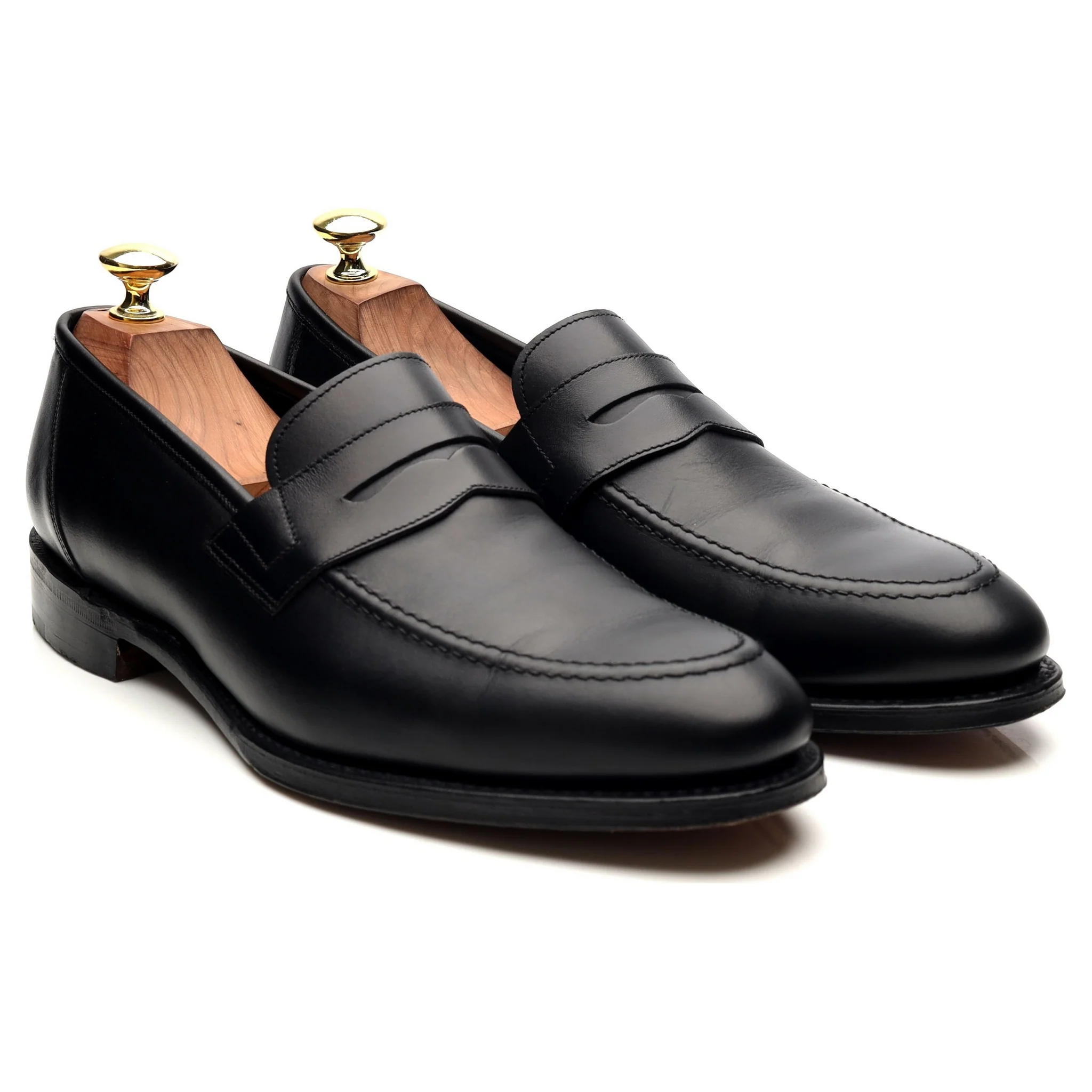 1880 Legacy 'Anson' Black Leather Loafers UK 7.5 F - Image 7