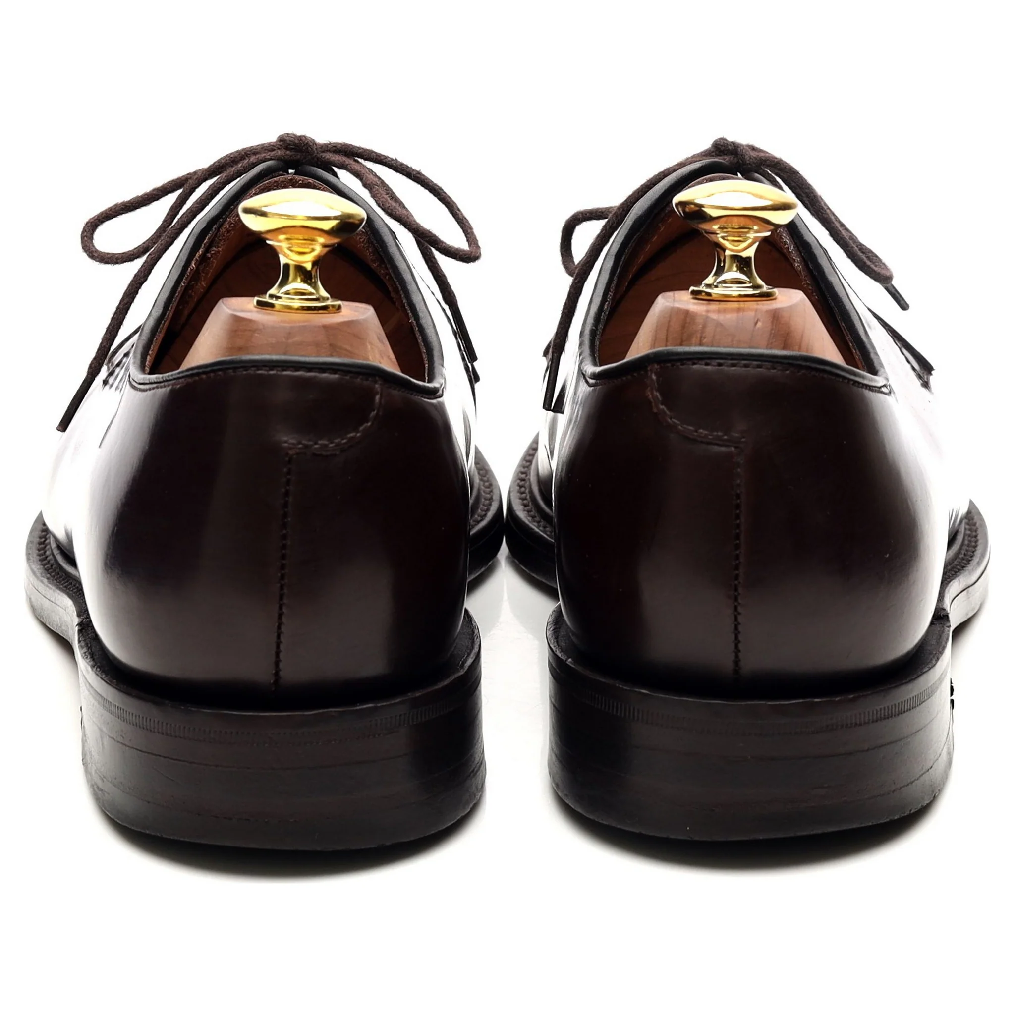 '771' Burgundy Leather Derby UK 7.5 F - Image 4
